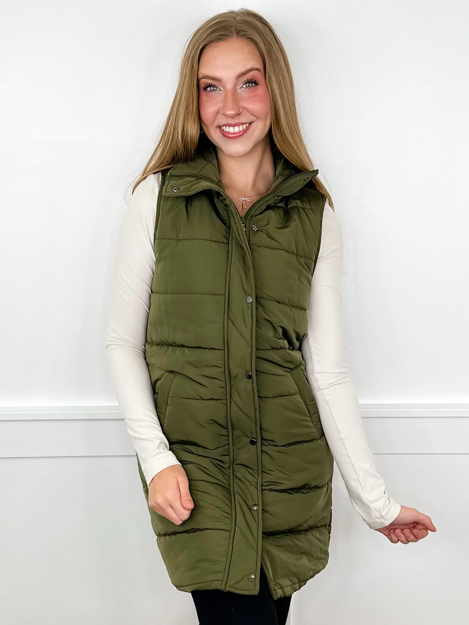 It's Cold Out There Avery Mae Puffer Vest - 8 colors! - Image 9