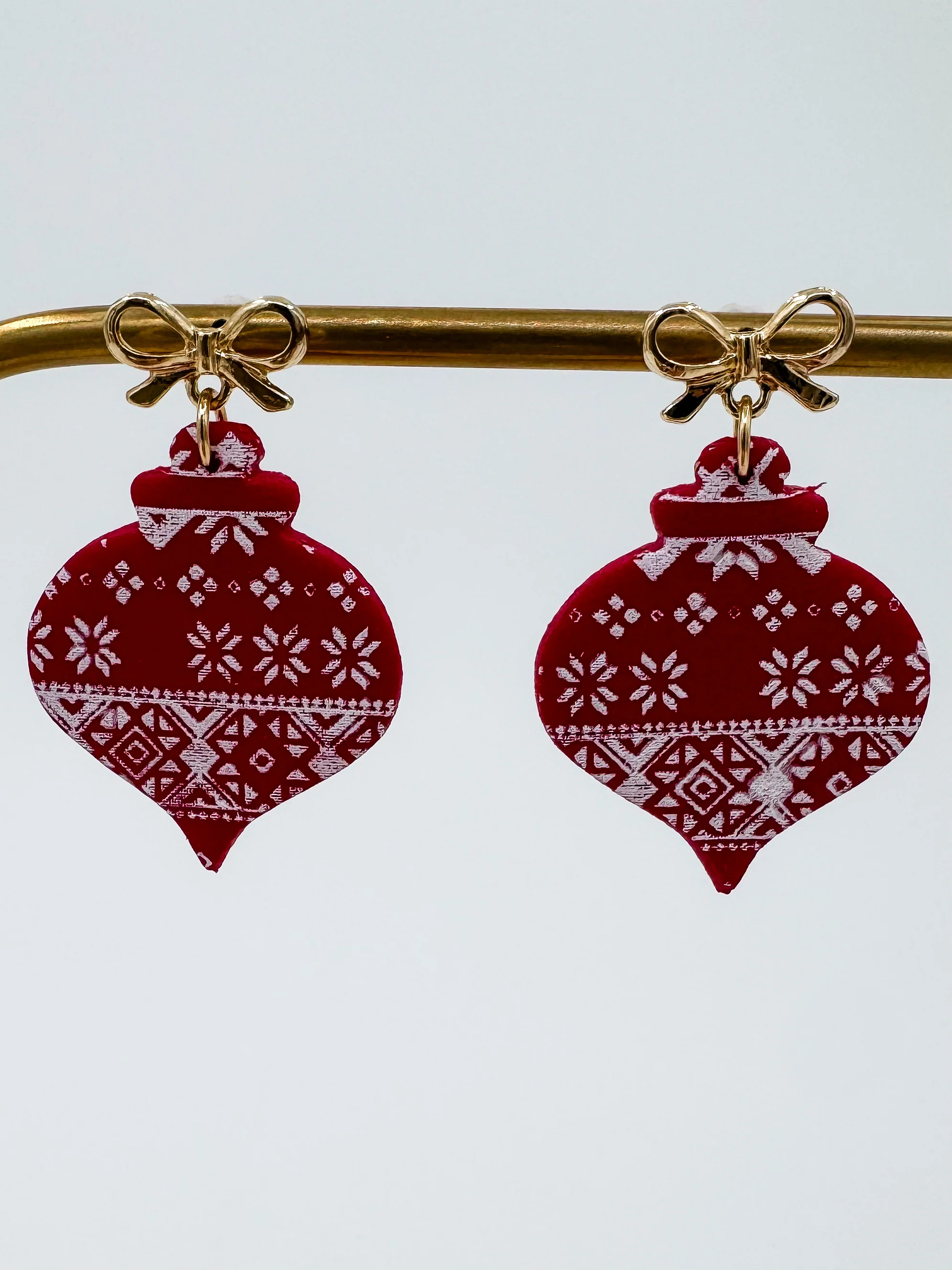 Jingle All the Way Clay Drop Earrings