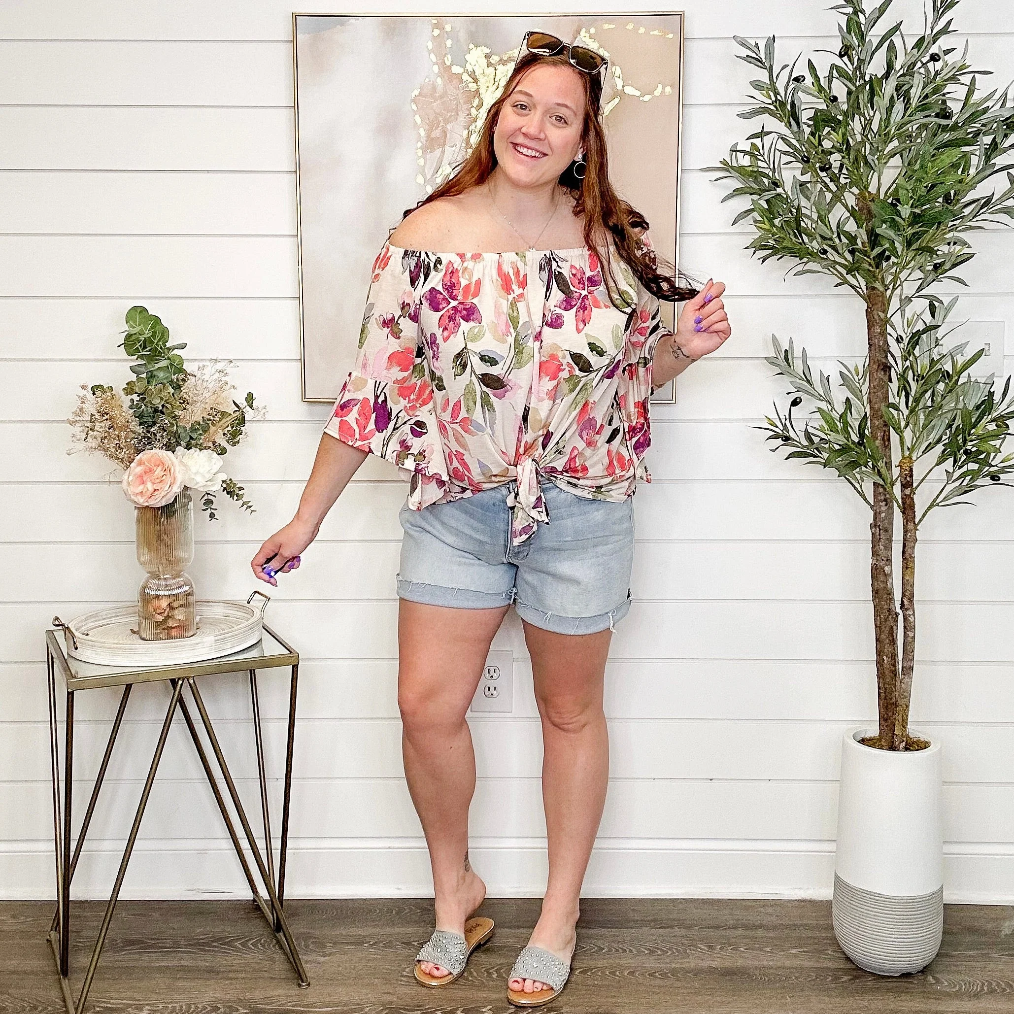 Judy Blue Audra Distressed High-Rise Light Wash Shorts - Image 10