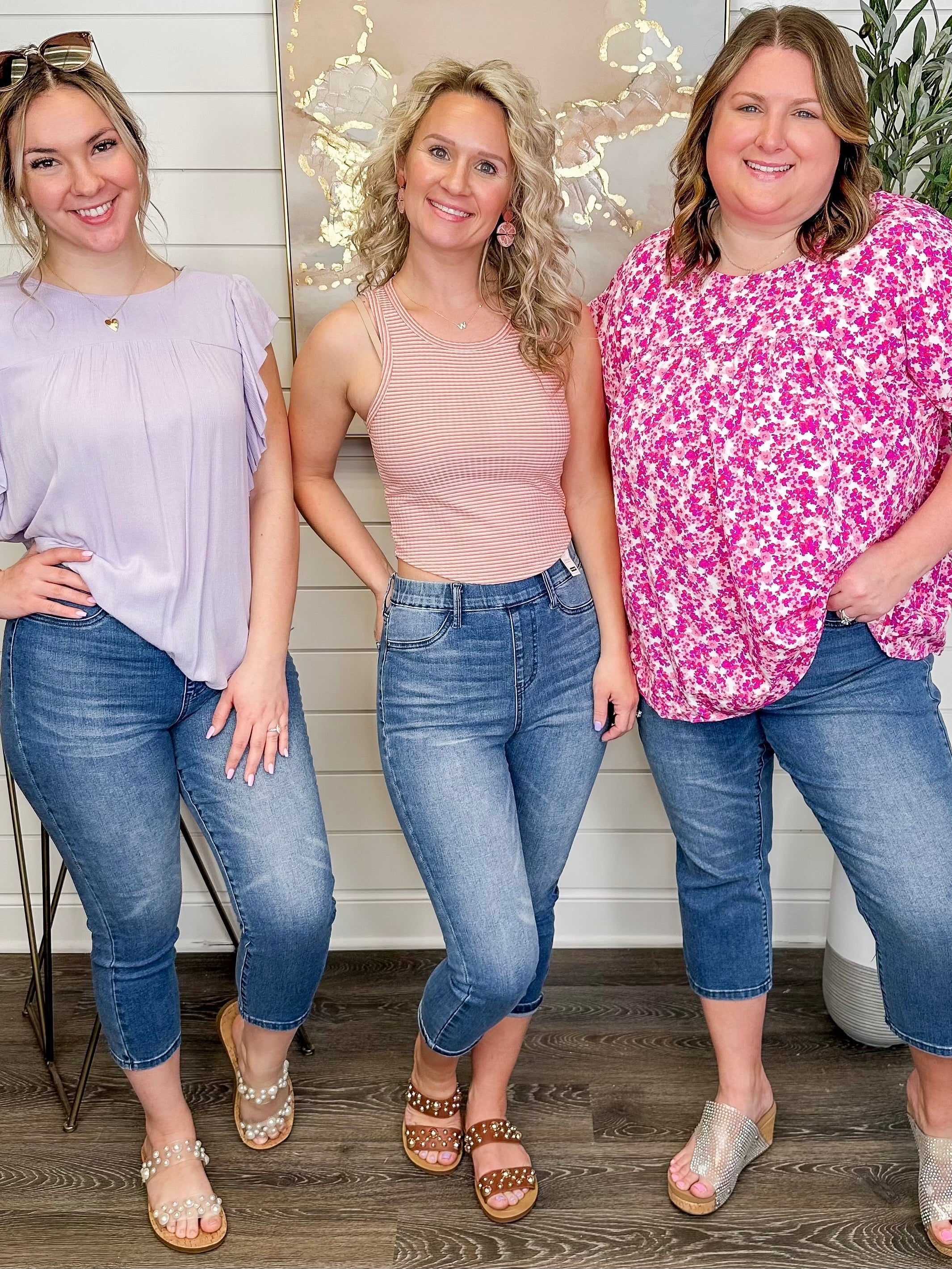 Judy Blue Elle High-Rise Capris - Medium Wash (Pull On, Moisture Control, Non-Distressed) - Image 4