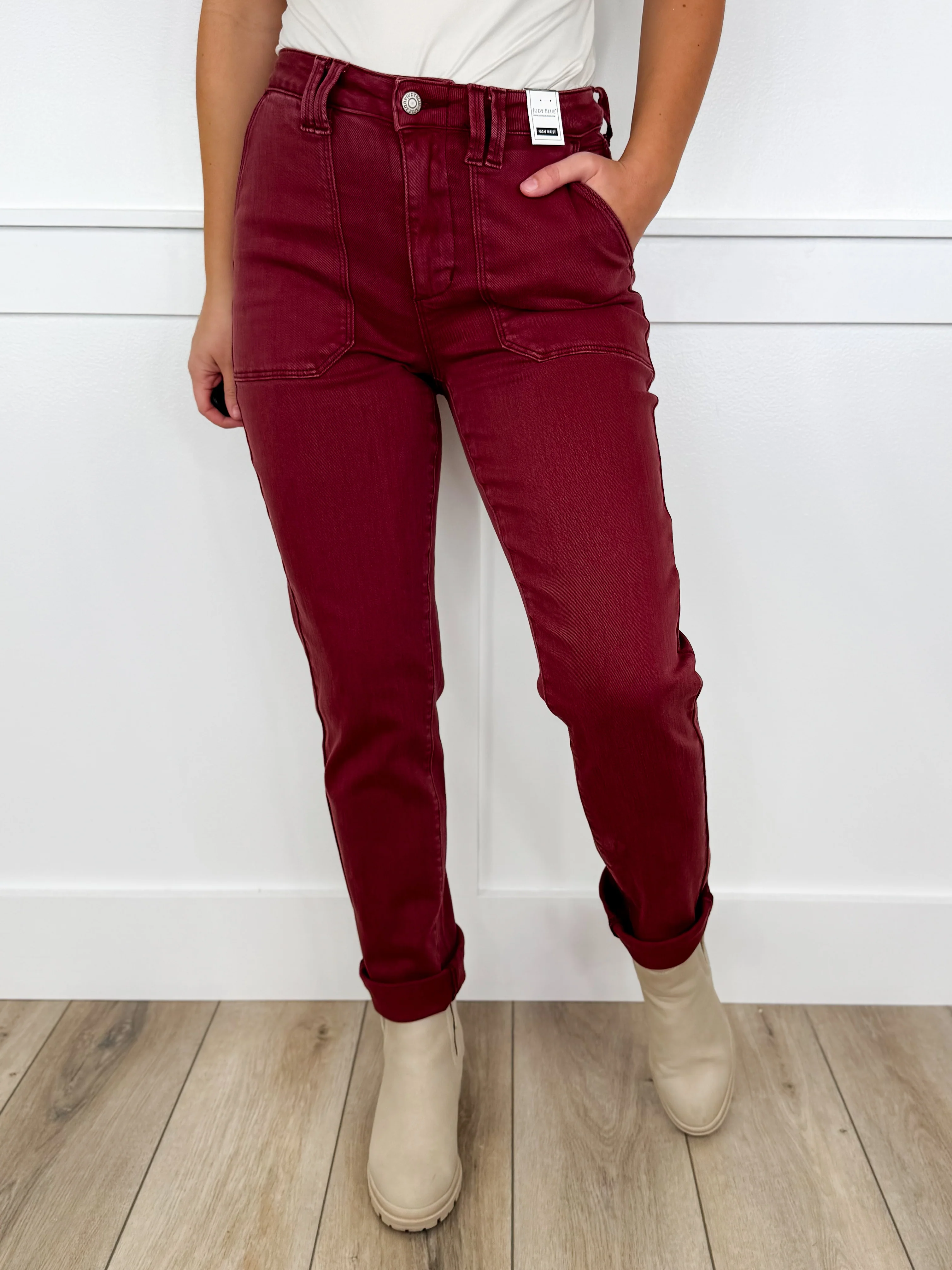Judy Blue Jane High-Rise Cuffed Weekender Jeans - 2 colors! - Image 3