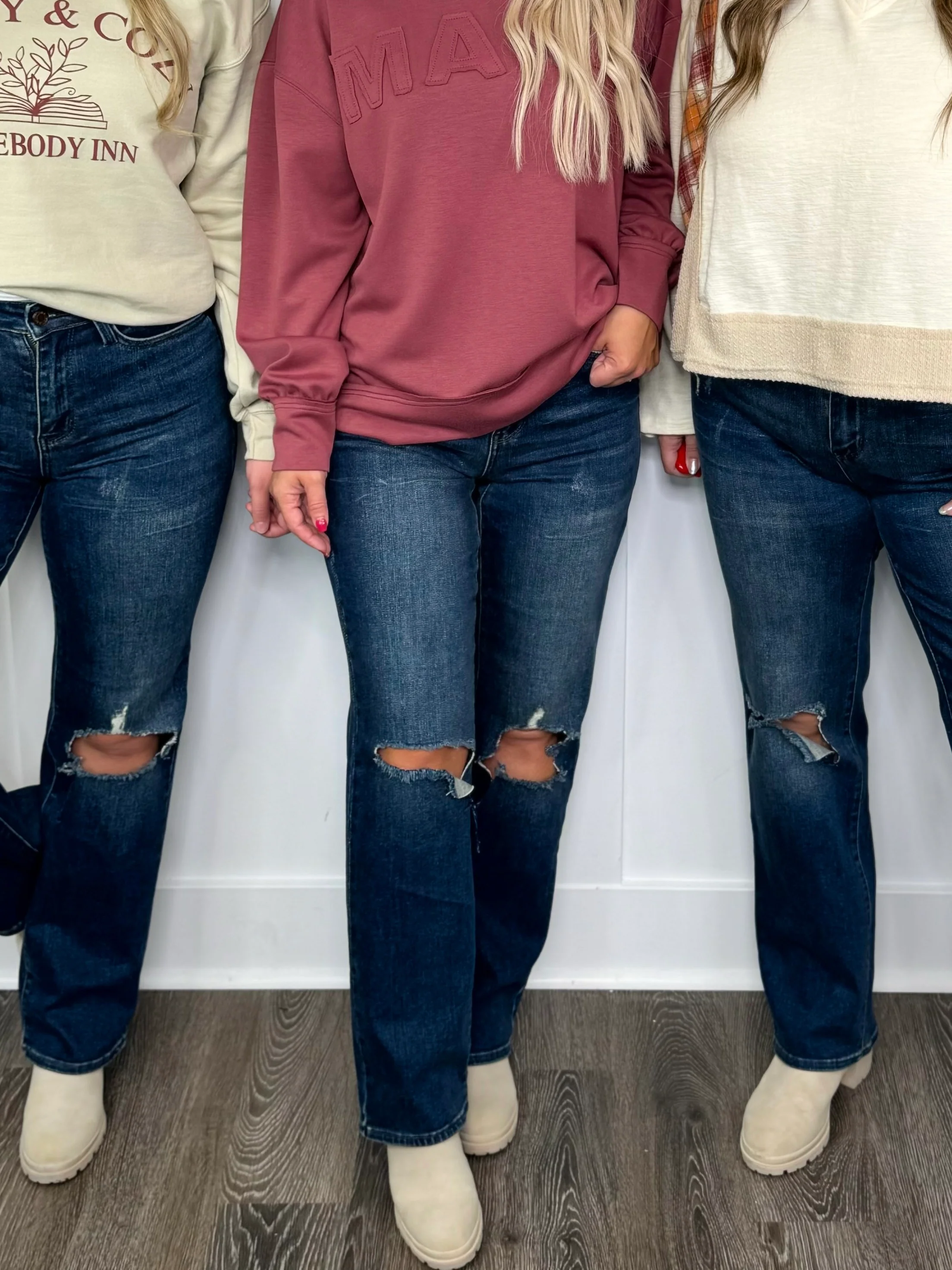 Judy Blue Janelle High-Rise Dad Jeans - Dark Wash (Distressed) - Image 18