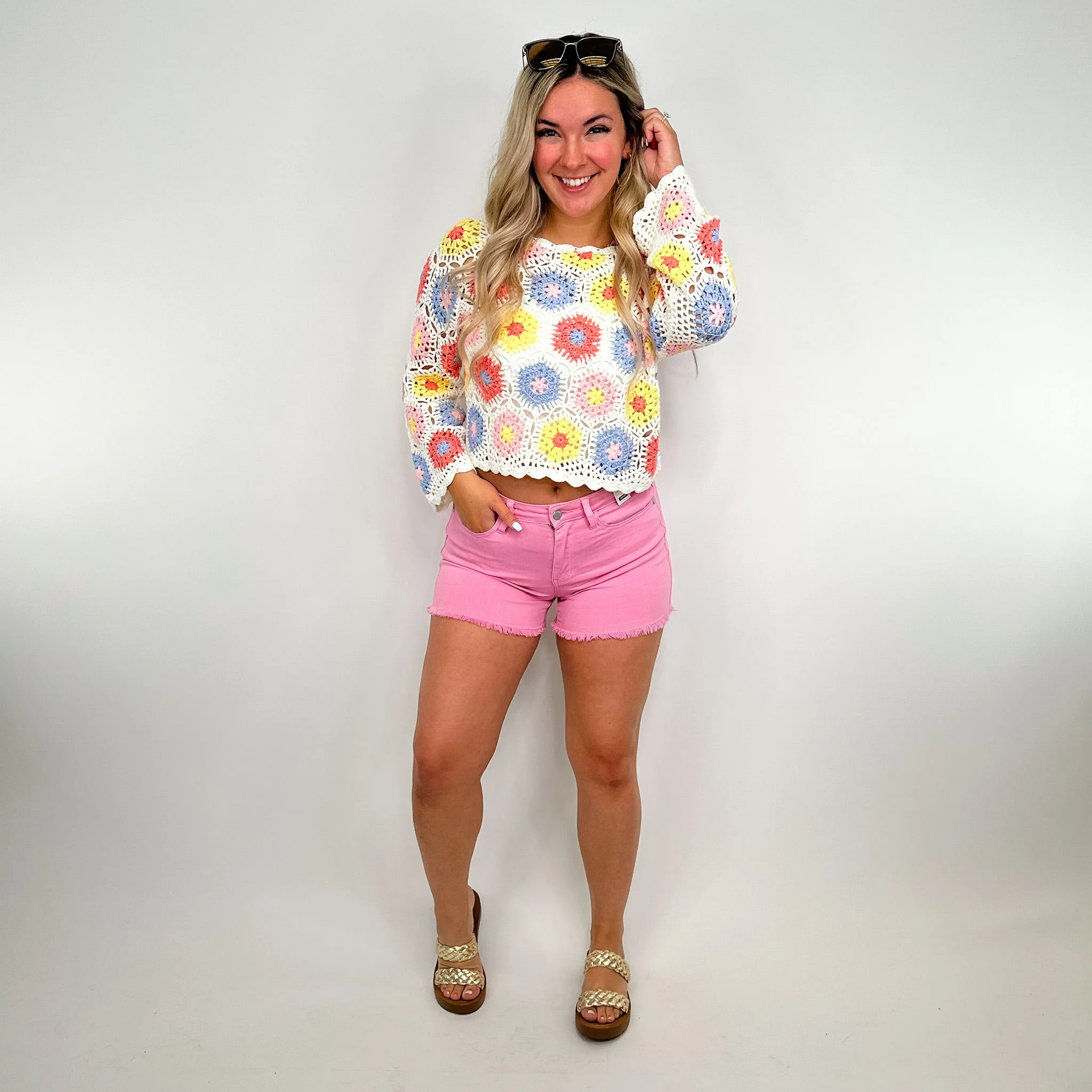 Judy Blue Shay Mid-Rise Fray Hem Shorts - 4 colors! - Image 7