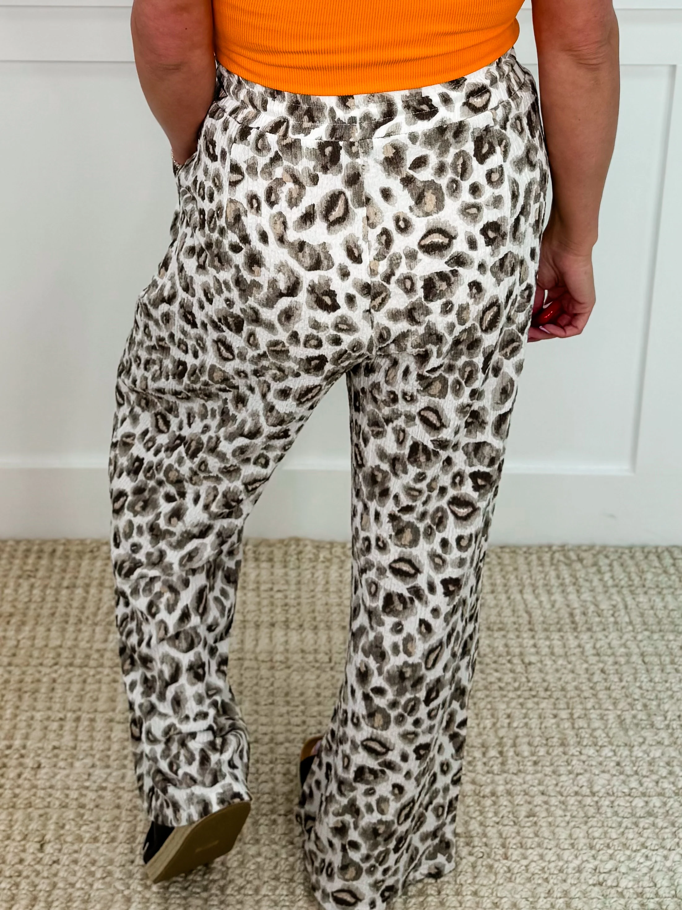 Just a Catch High-Rise Wide Leg Leopard Avery Mae Bottoms - 2 colors! - Image 5