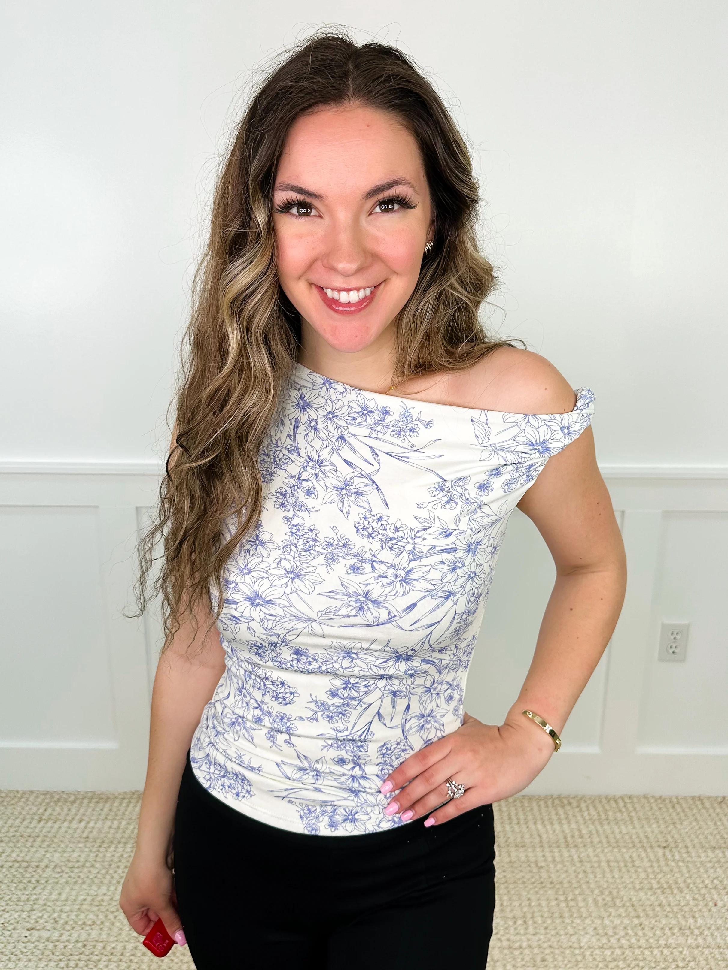 Just a Game Floral Avery Mae Tank Top - 2 colors! - Image 2