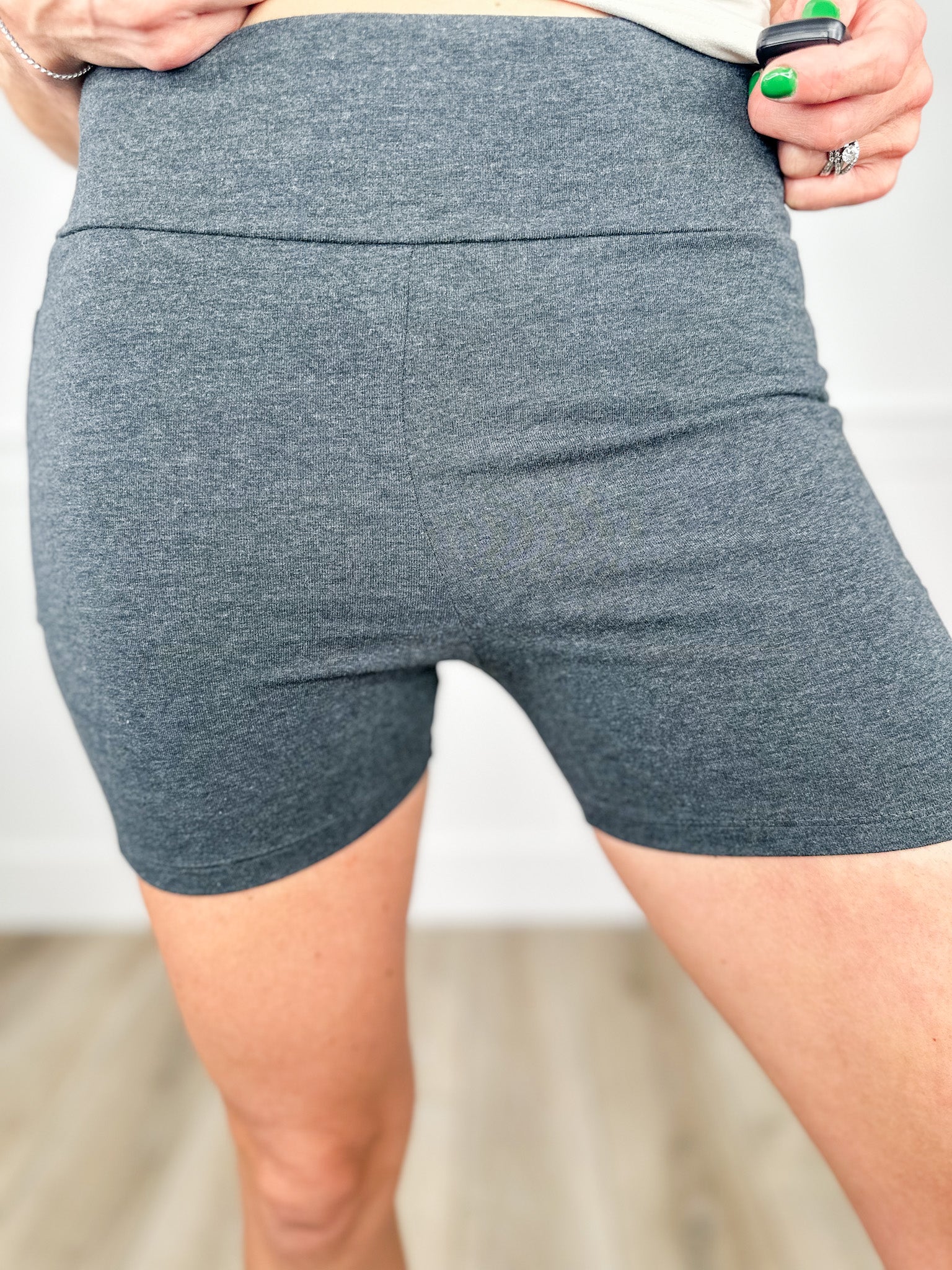 Just One More High-Rise Cotton Blend Avery Mae Biker Shorts - 4 colors! - Image 5