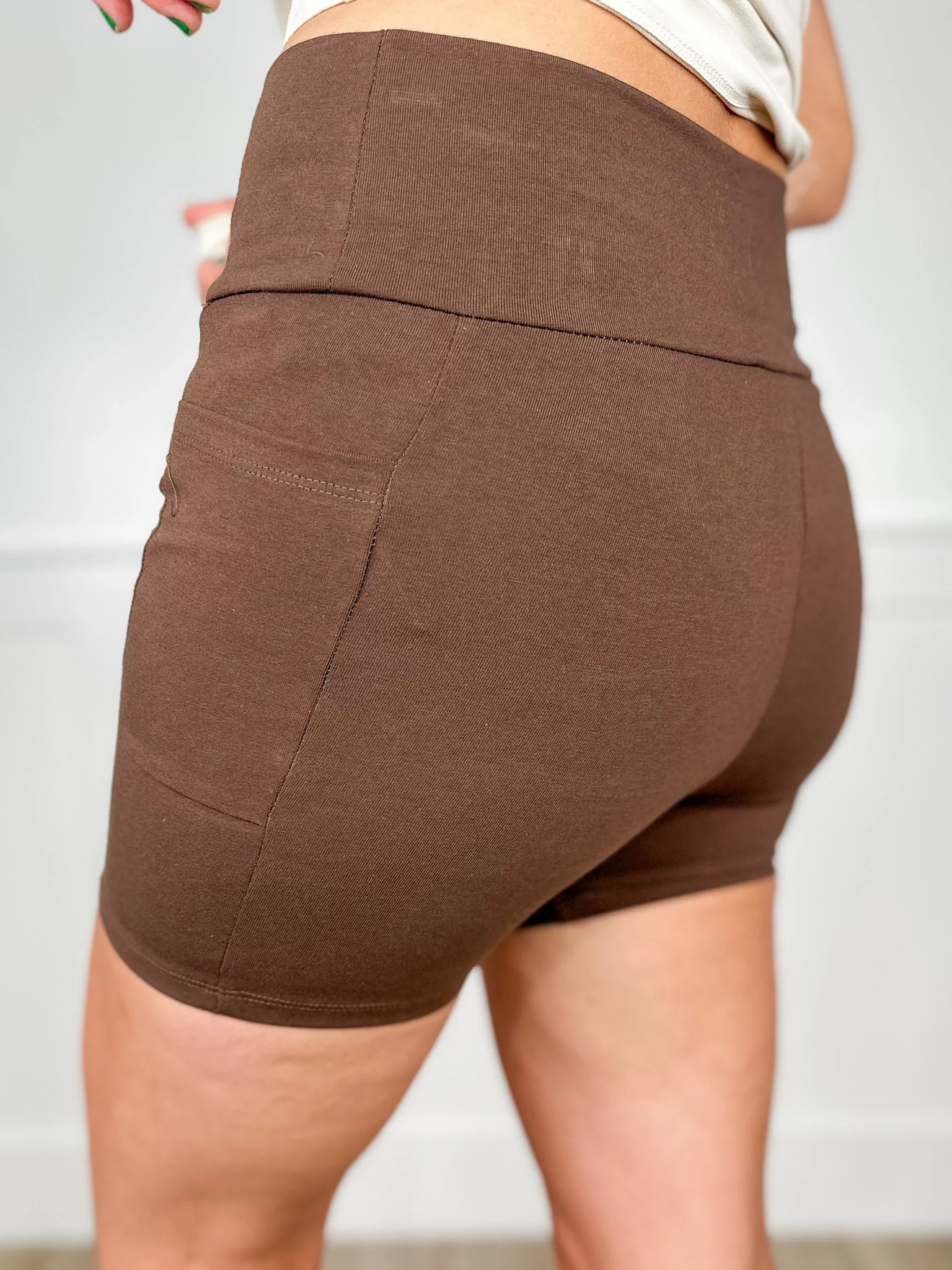 Just One More High-Rise Cotton Blend Avery Mae Biker Shorts - 4 colors! - Image 6