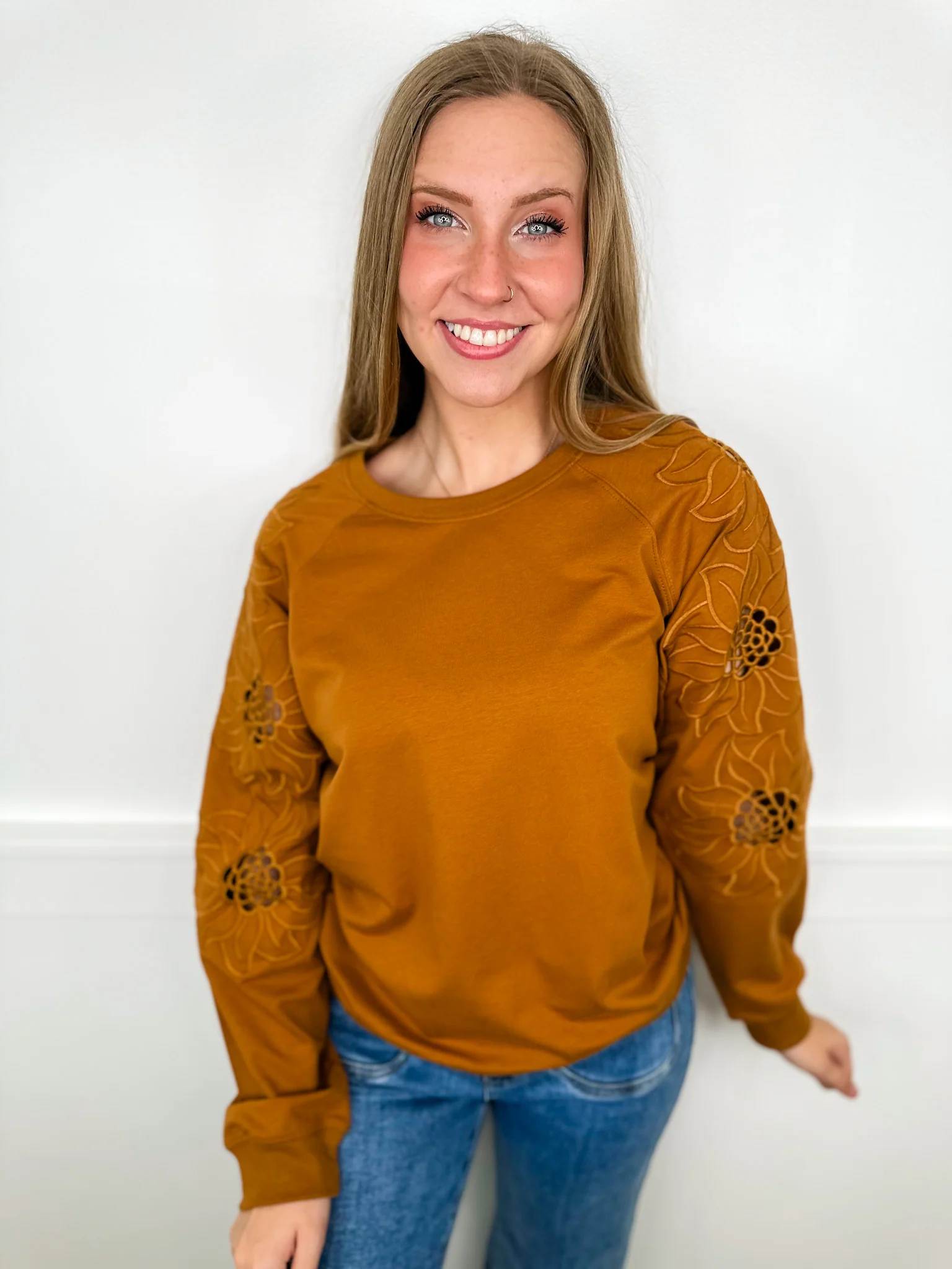 Just Say the Word Cotton Blend Long Sleeve Avery Mae Top - 3 colors! - Image 3