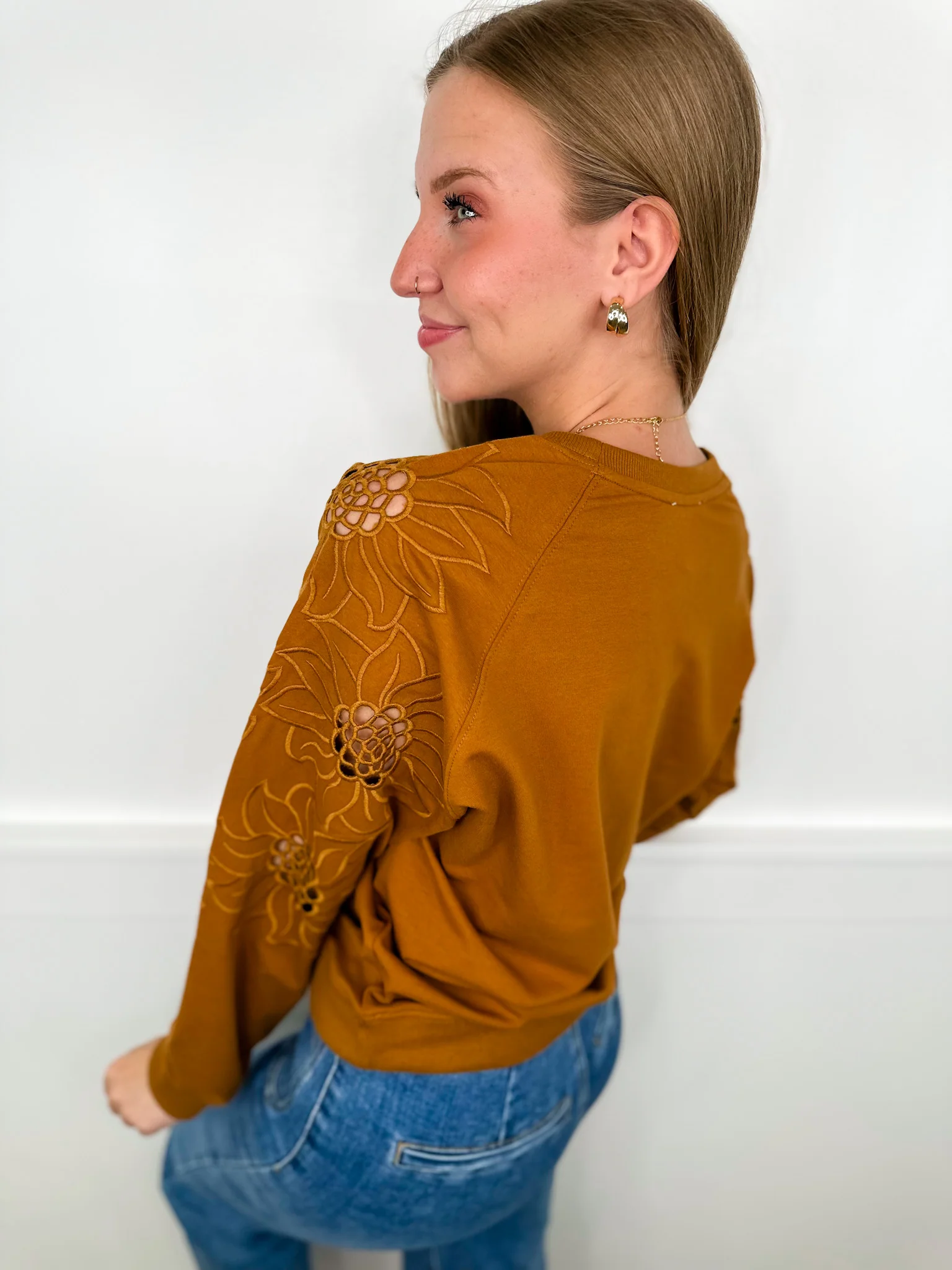Just Say the Word Cotton Blend Long Sleeve Avery Mae Top - 3 colors! - Image 4