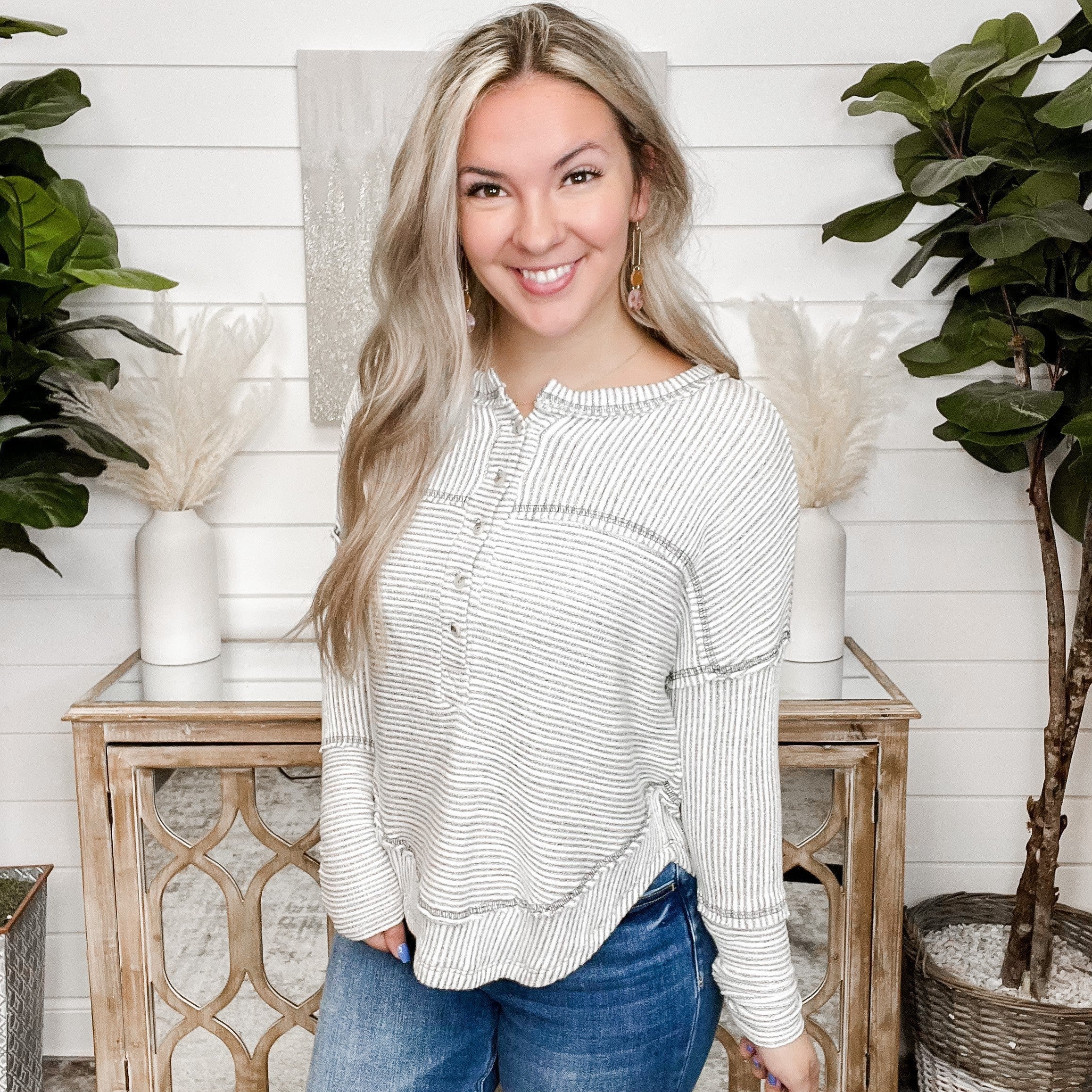 Keep Coming Back Long Sleeve White Top