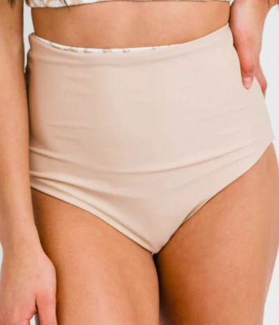 Coral Reef Sea Glass Keep it Going Reversible Extra High-Rise Swim Bottoms - 3 colors! *FINAL SALE* - Image 3