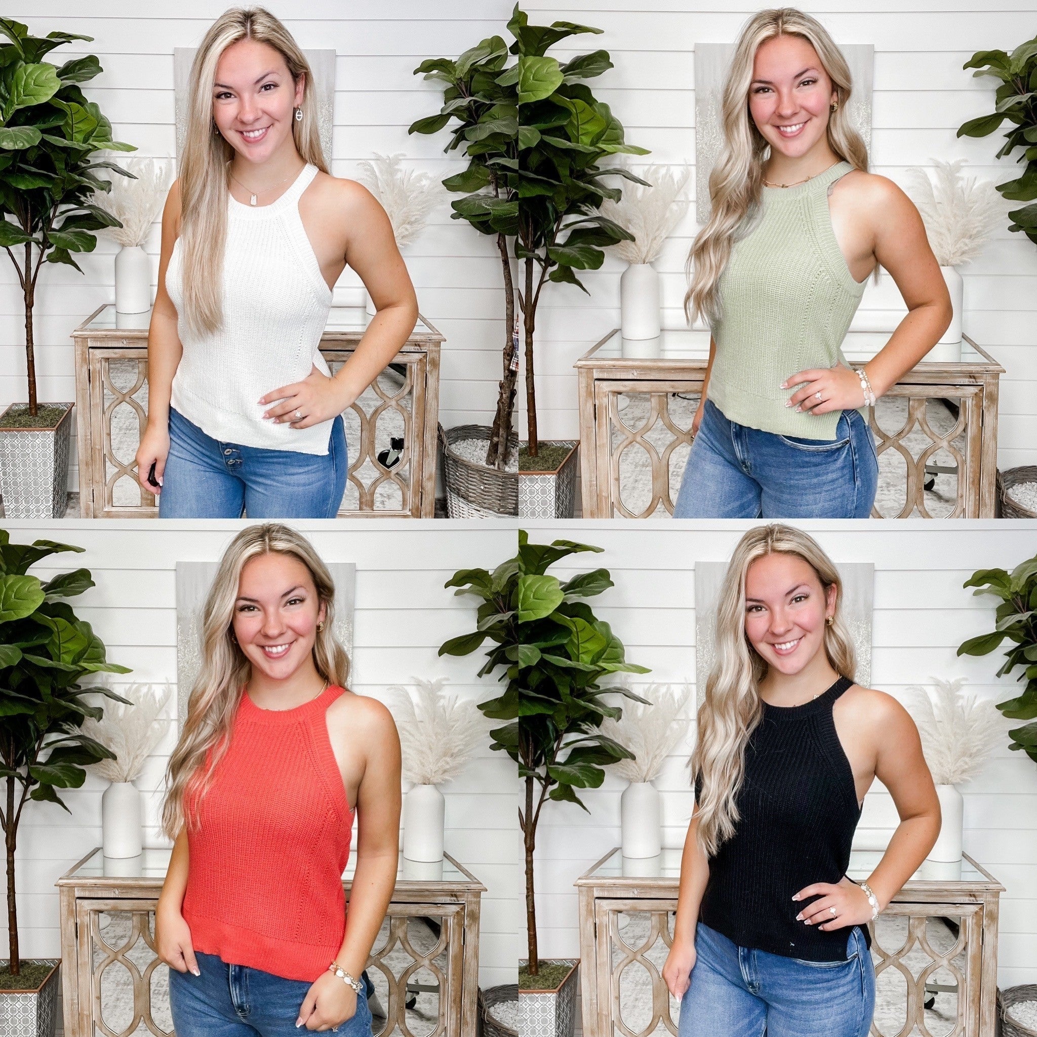 Keep it Moving Knitted Tank Top - 4 colors!