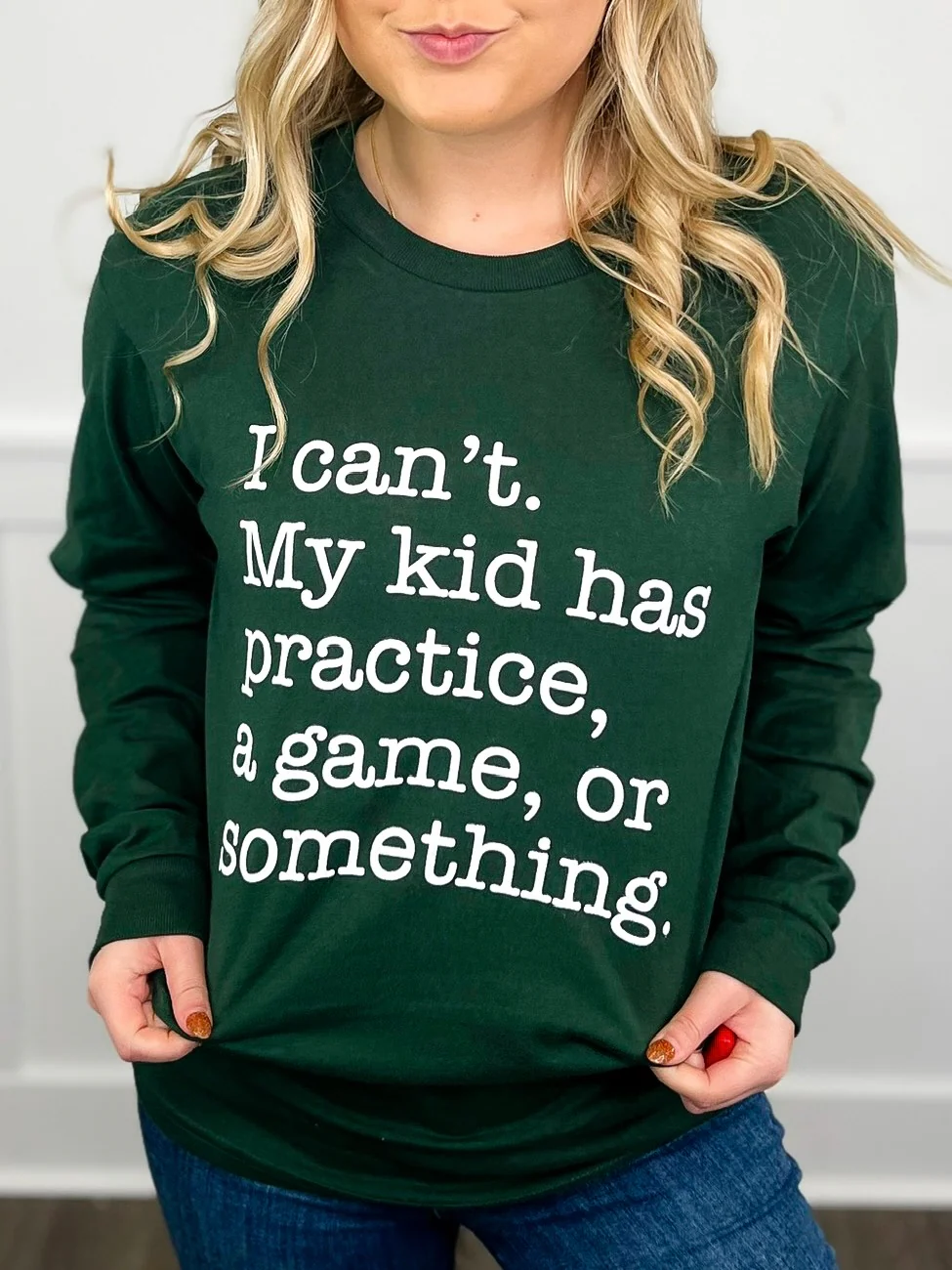 Kid Has Practice Cotton Long Sleeve Avery Mae Graphic Tee Shirt - 2 colors!