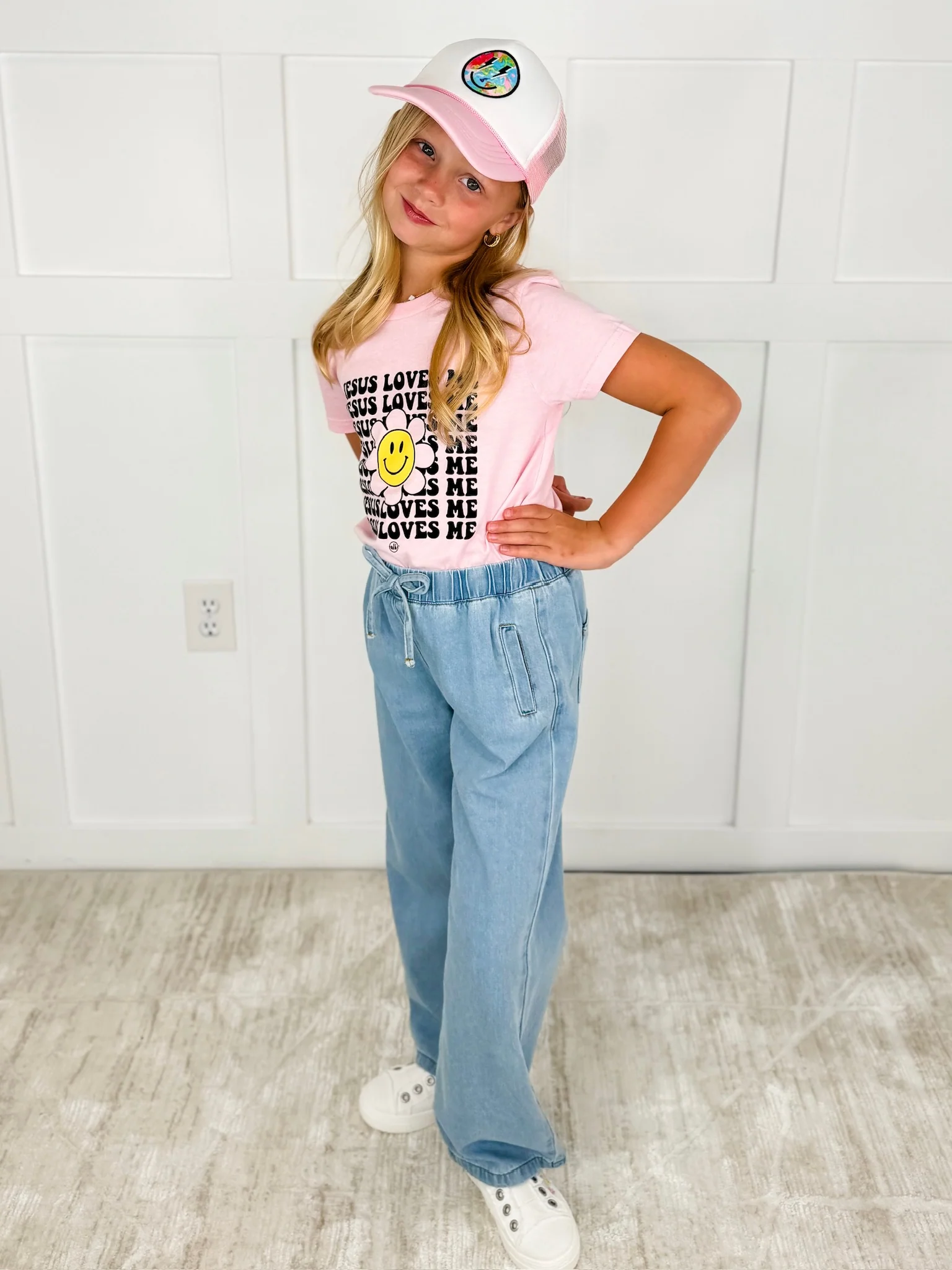 Kids Smile All Day Trucker Hat - 2 colors! - Image 2