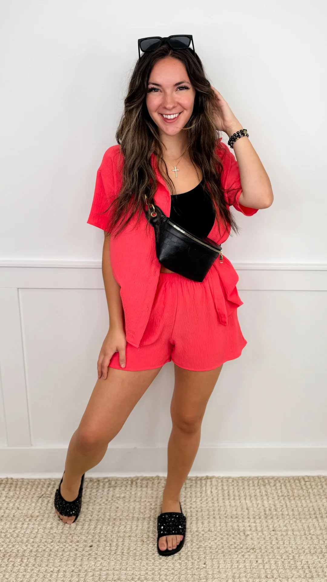 Know it All Lightweight Short Sleeve Avery Mae Button Up Top - 2 colors! - Image 6