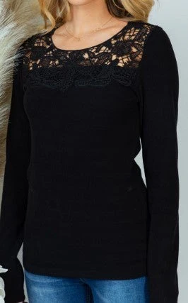 Laced Over White Birch Ribbed Top - 2 colors! - Image 5