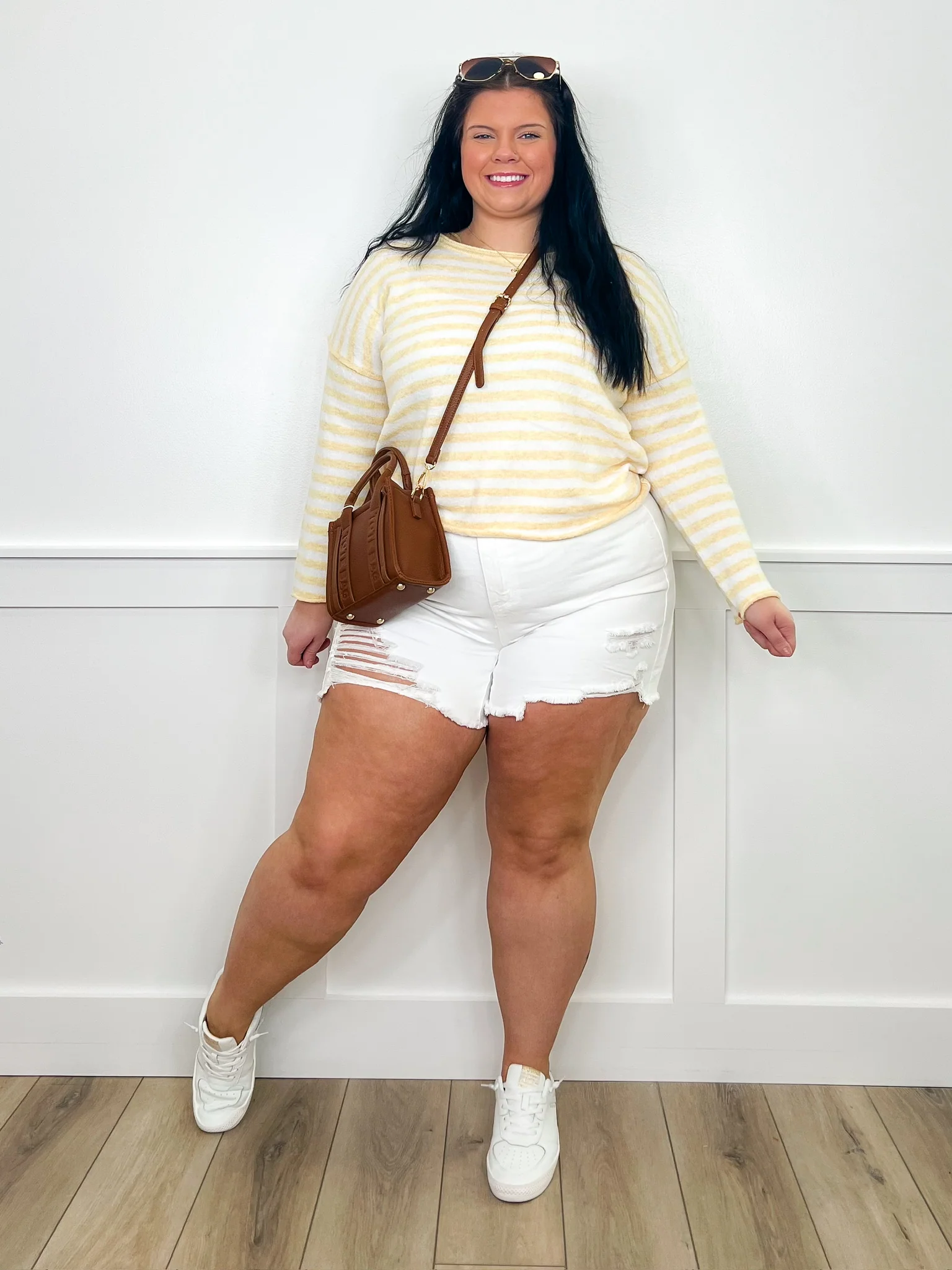 Let Me Adore You Knit Long Sleeve Striped Avery Mae Sweater Top - 3 colors! - Image 6