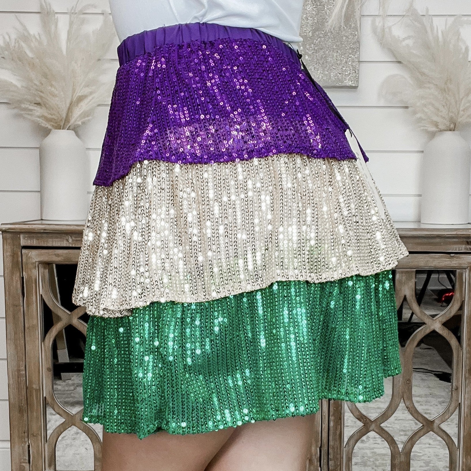 Let Your Happy Shine Sequin Multi Skirt - Image 2