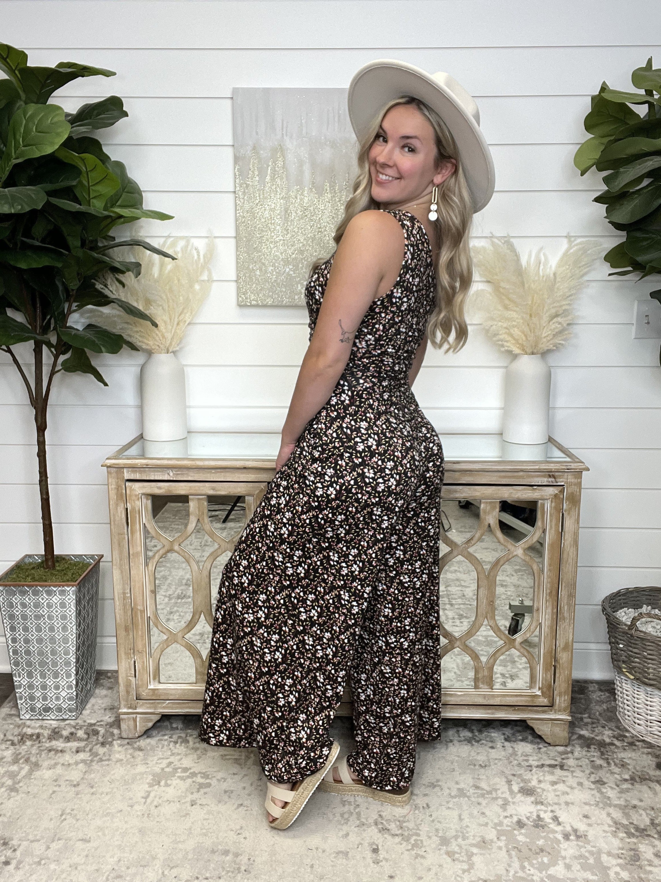 Live it Floral Jumpsuit - Image 4