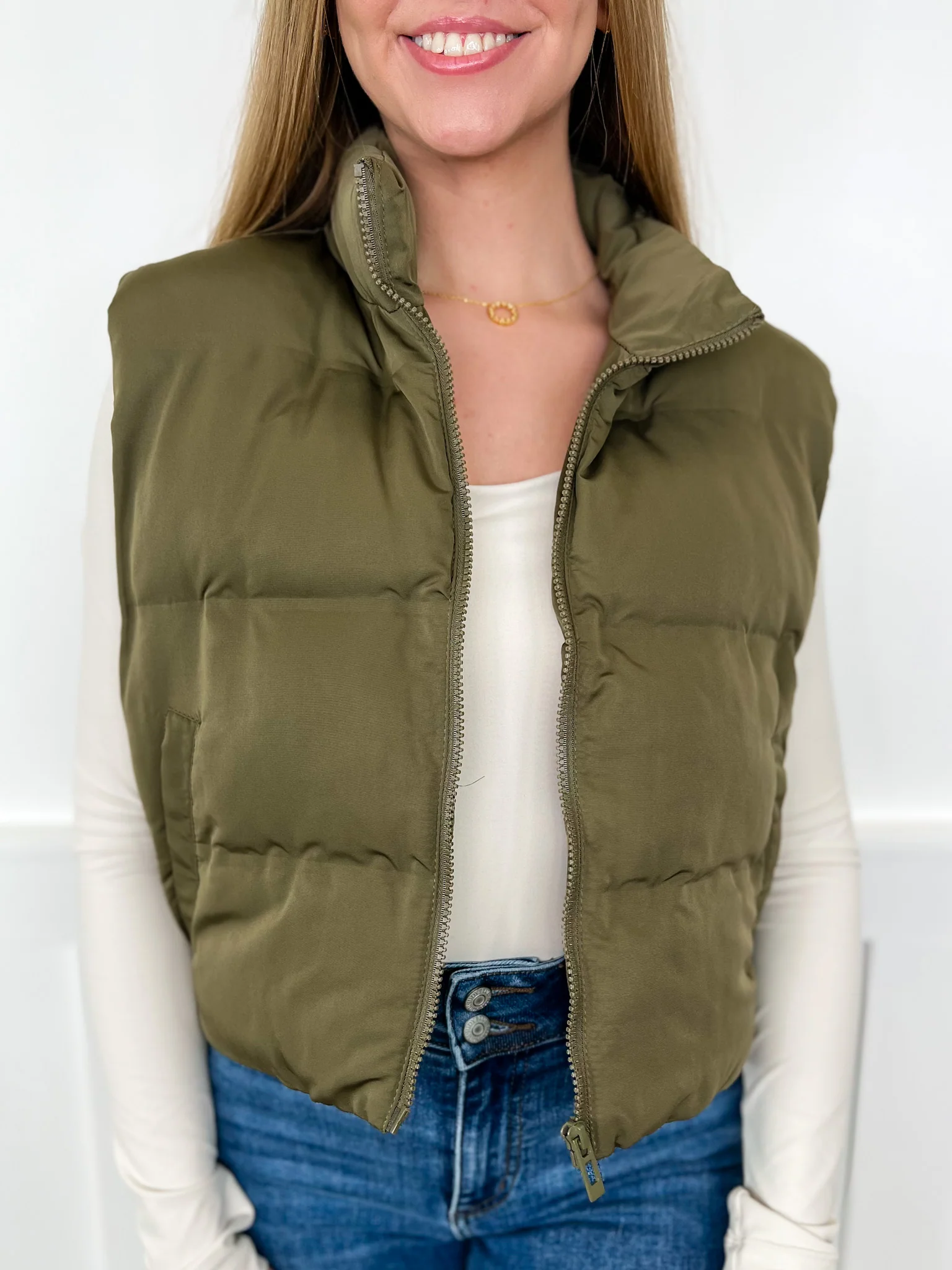 Living in Style Avery Mae Cropped Puffer Vest - 5 colors! - Image 5