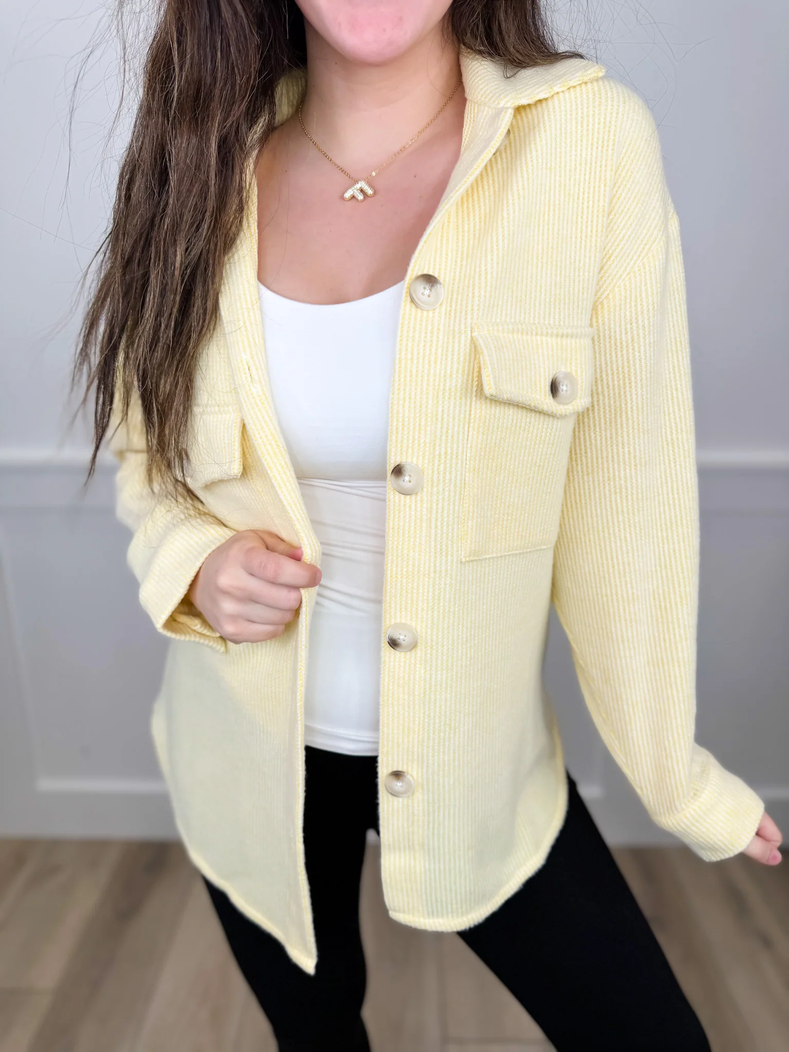 Look No Further Knit Long Sleeve Avery Mae Button Up Top - 4 colors! - Image 2