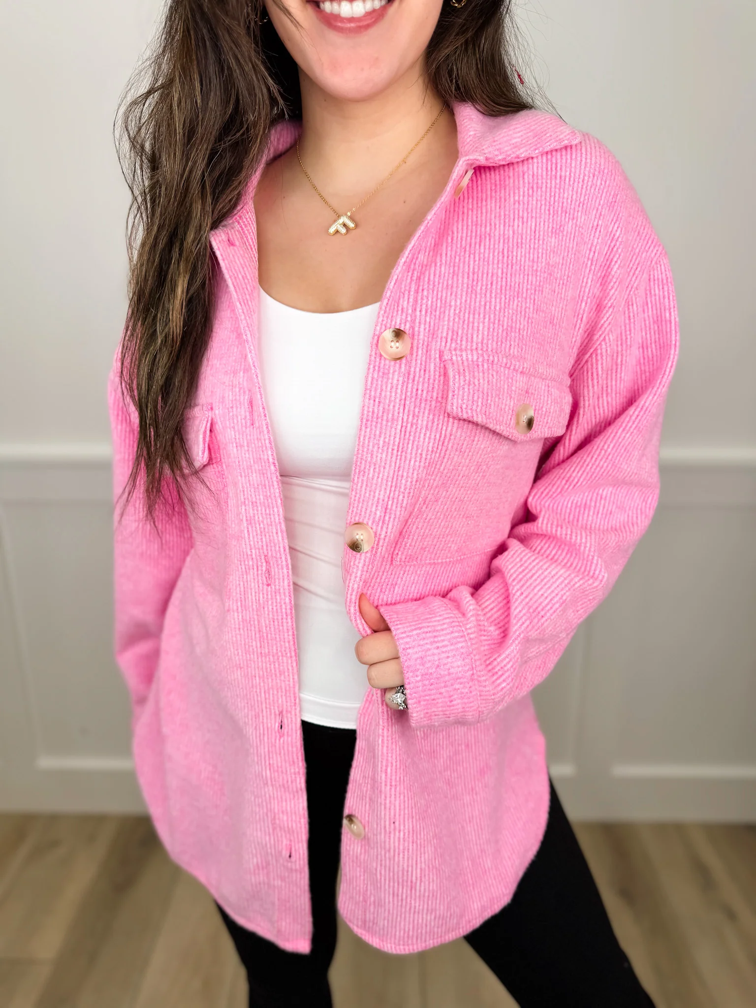 Look No Further Knit Long Sleeve Avery Mae Button Up Top - 4 colors! - Image 3