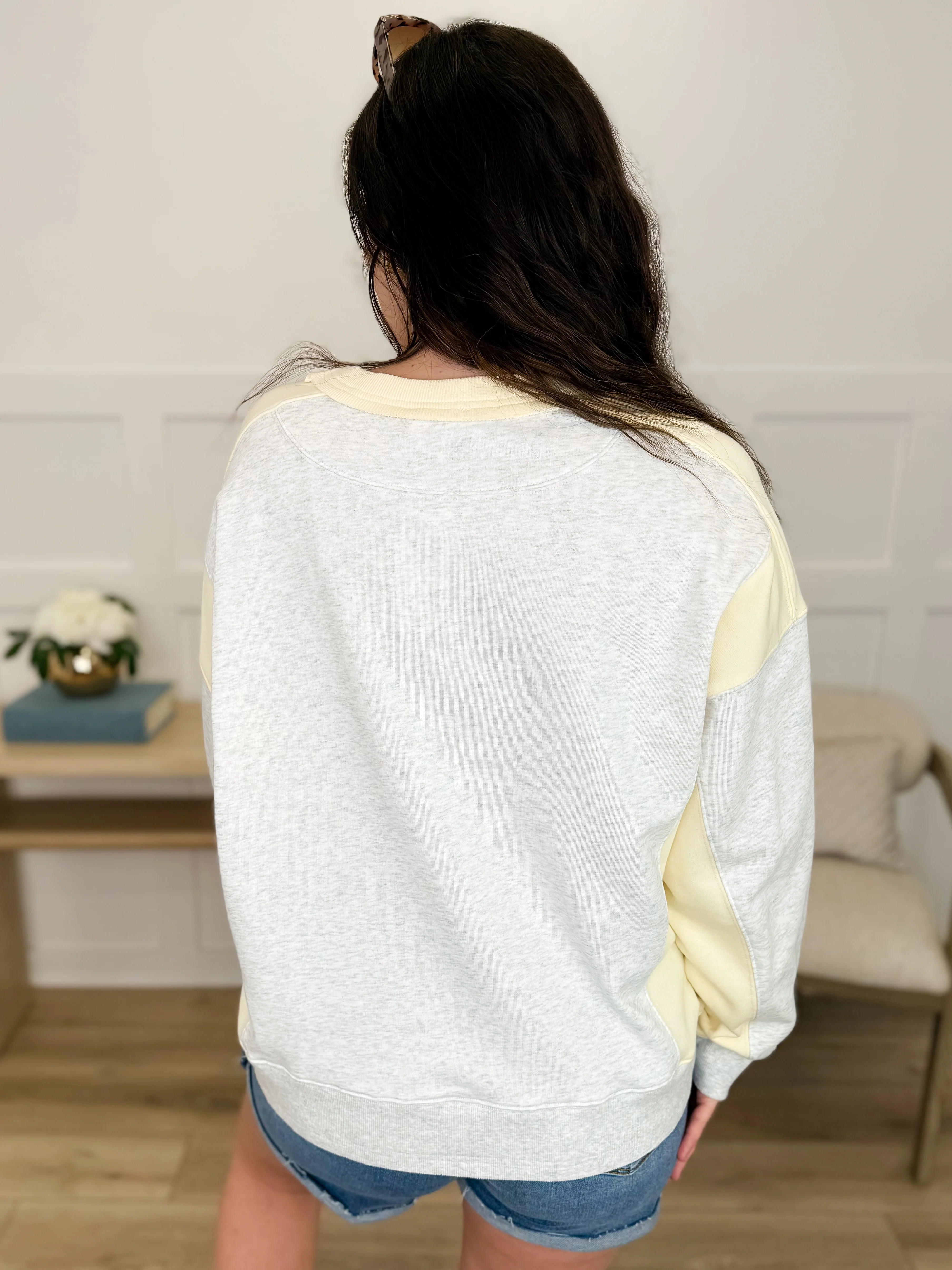 Looking For You Cotton Long Sleeve Yellow Avery Mae Top - Image 2