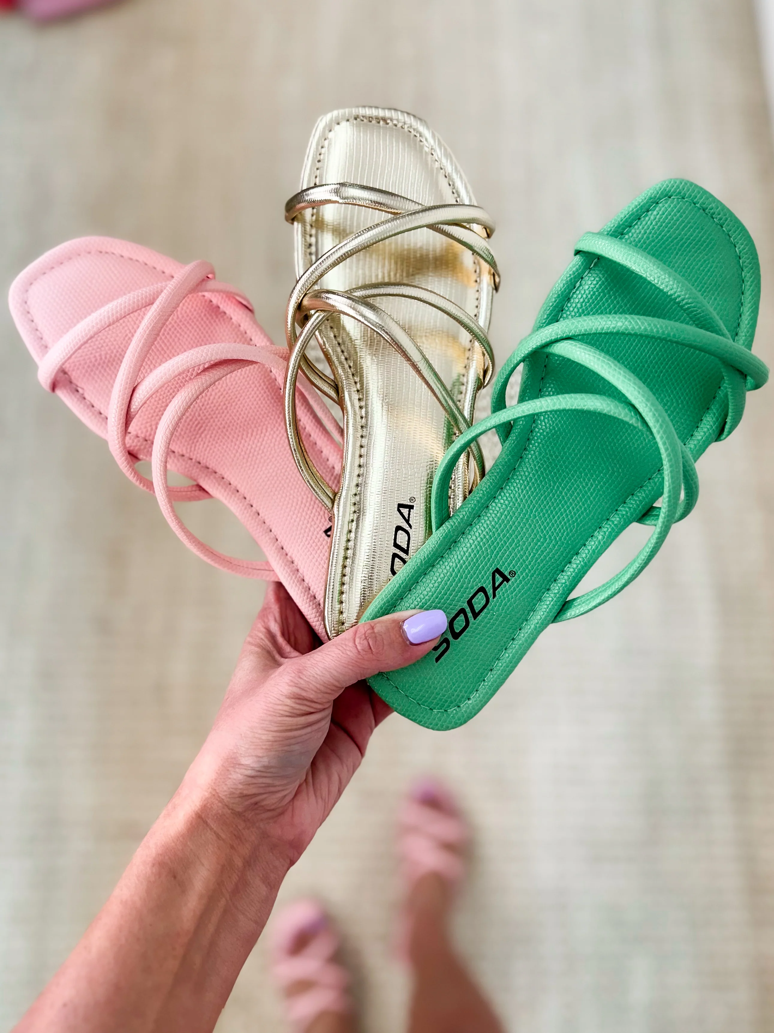 Lost in the Thrill Faux Leather Sandals - 3 colors!