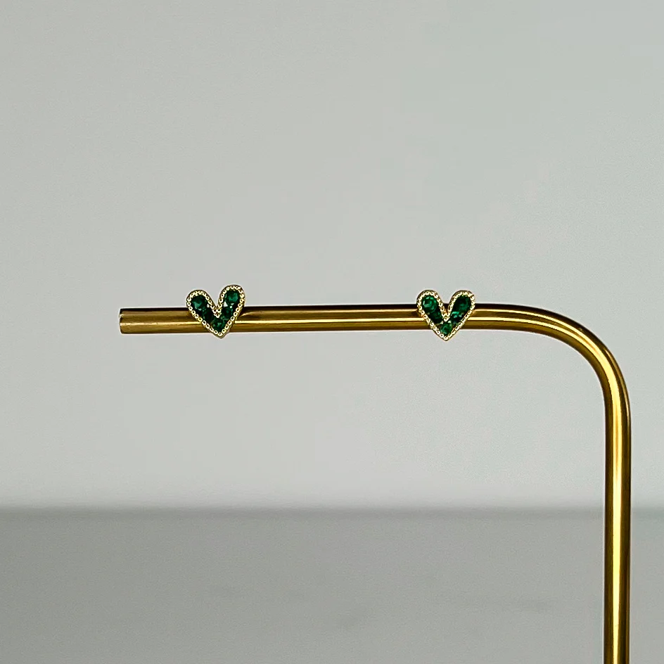 Lucky Love Green Studs - Image 2