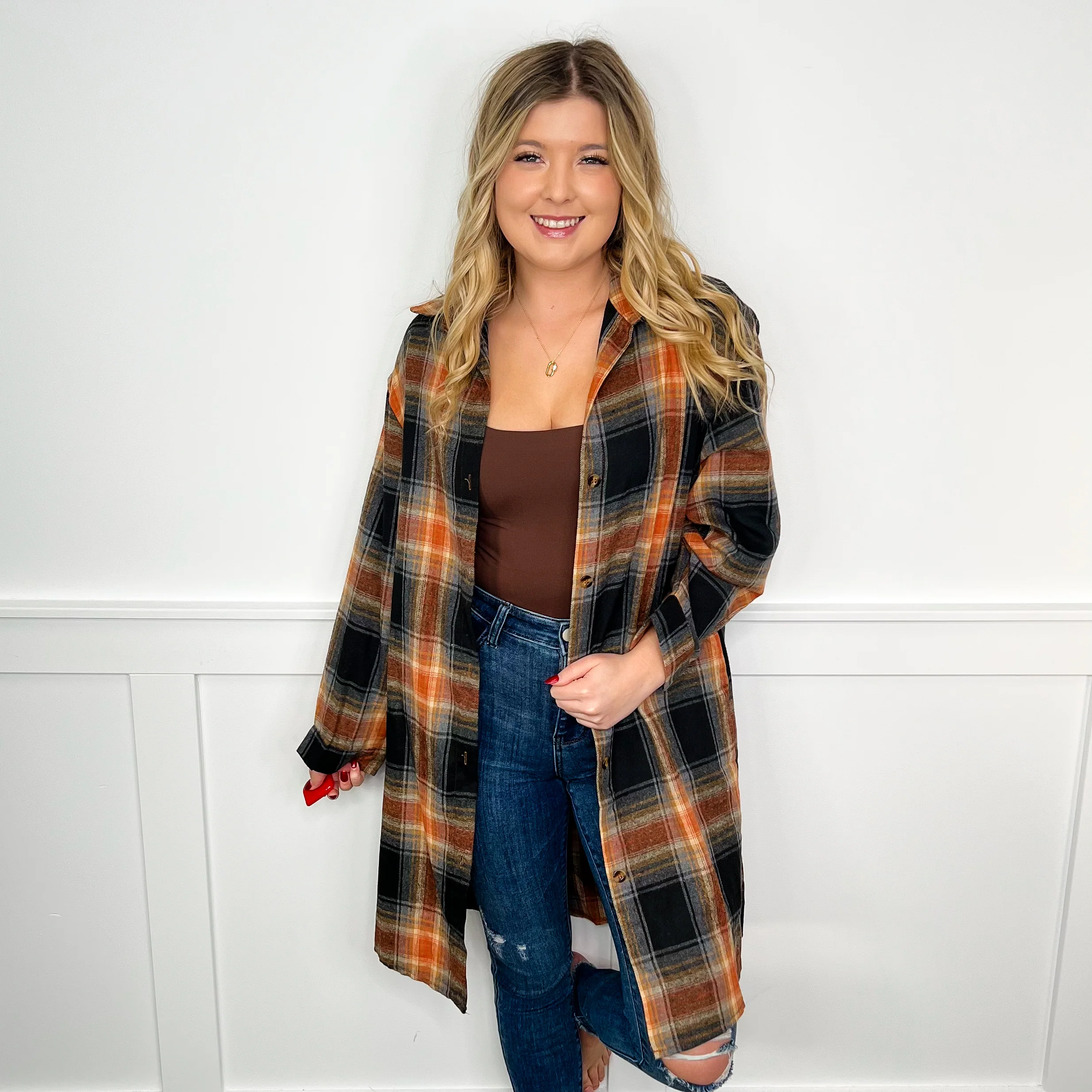 Make it Sweet Long Sleeve Flannel Top - 3 colors! - Image 2