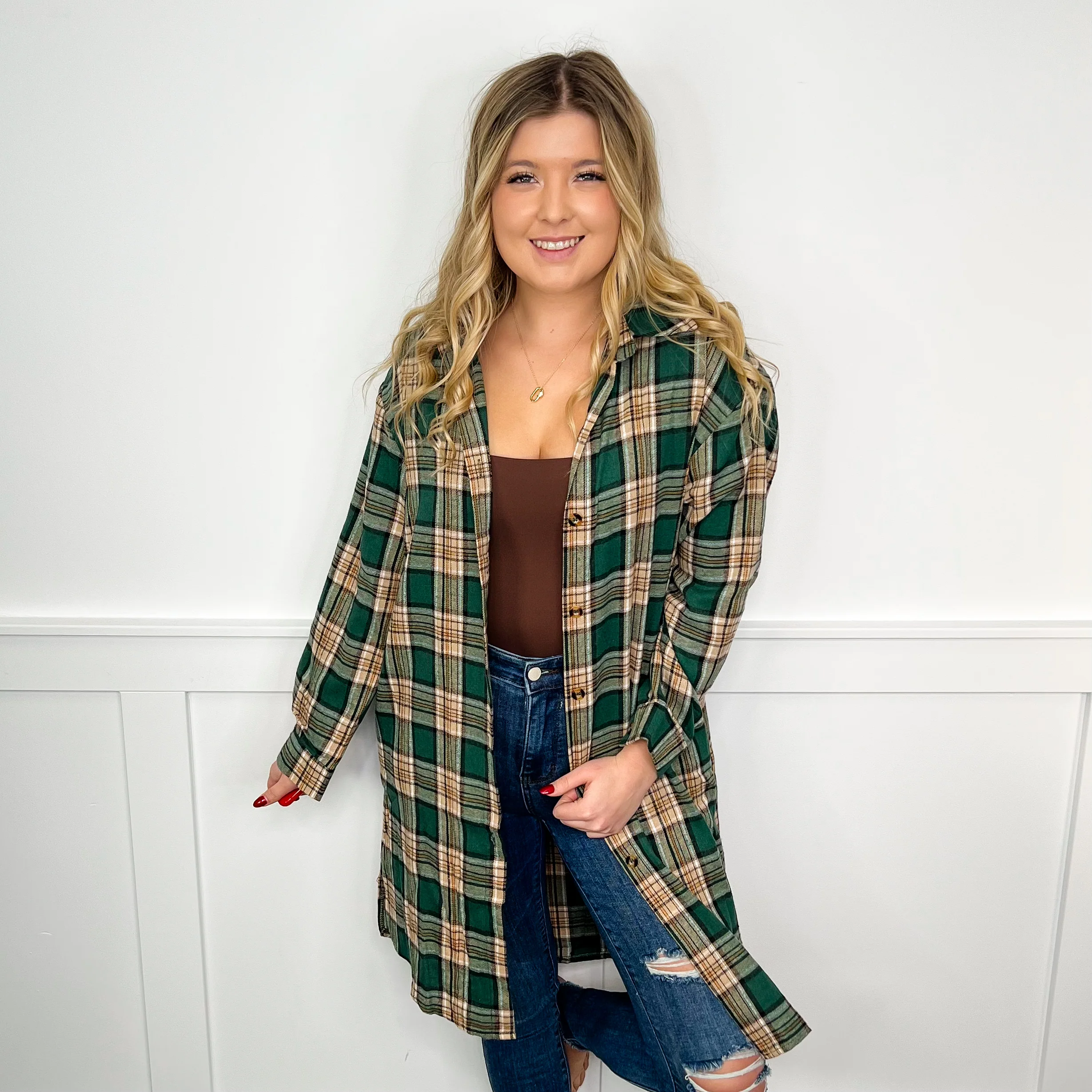 Make it Sweet Long Sleeve Flannel Top - 3 colors! - Image 3