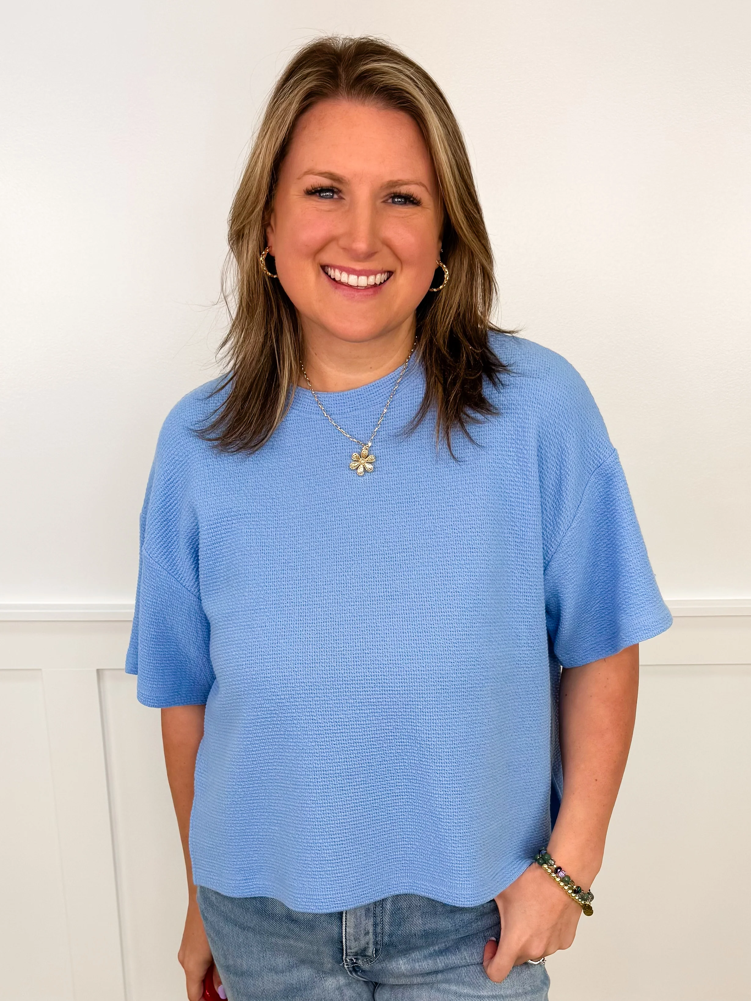 Make You Mine Knit Short Sleeve Avery Mae Top - 8 colors! - Image 7