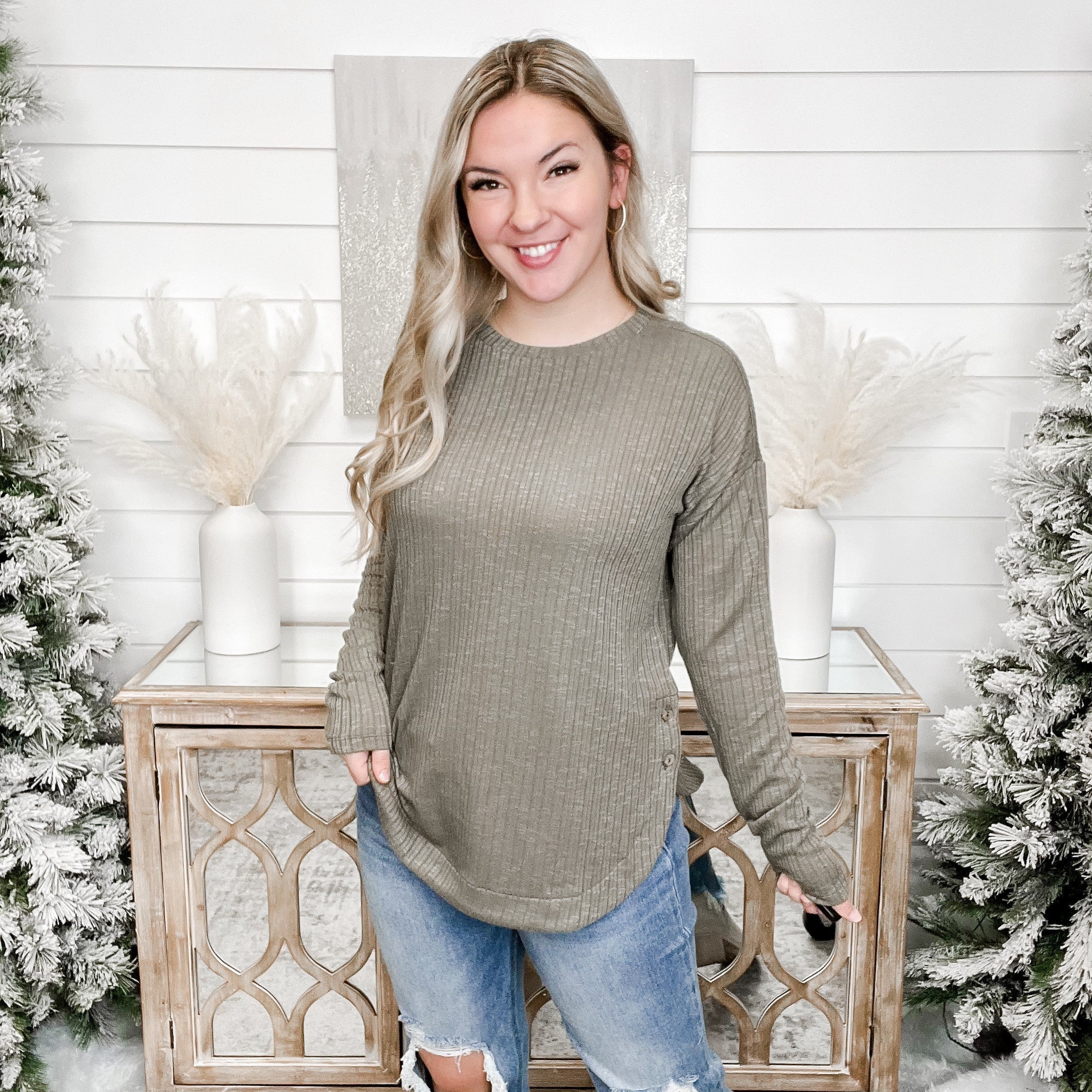 Making Friends Doe & Rae Ribbed Long Sleeve Top - 2 colors! - Image 4