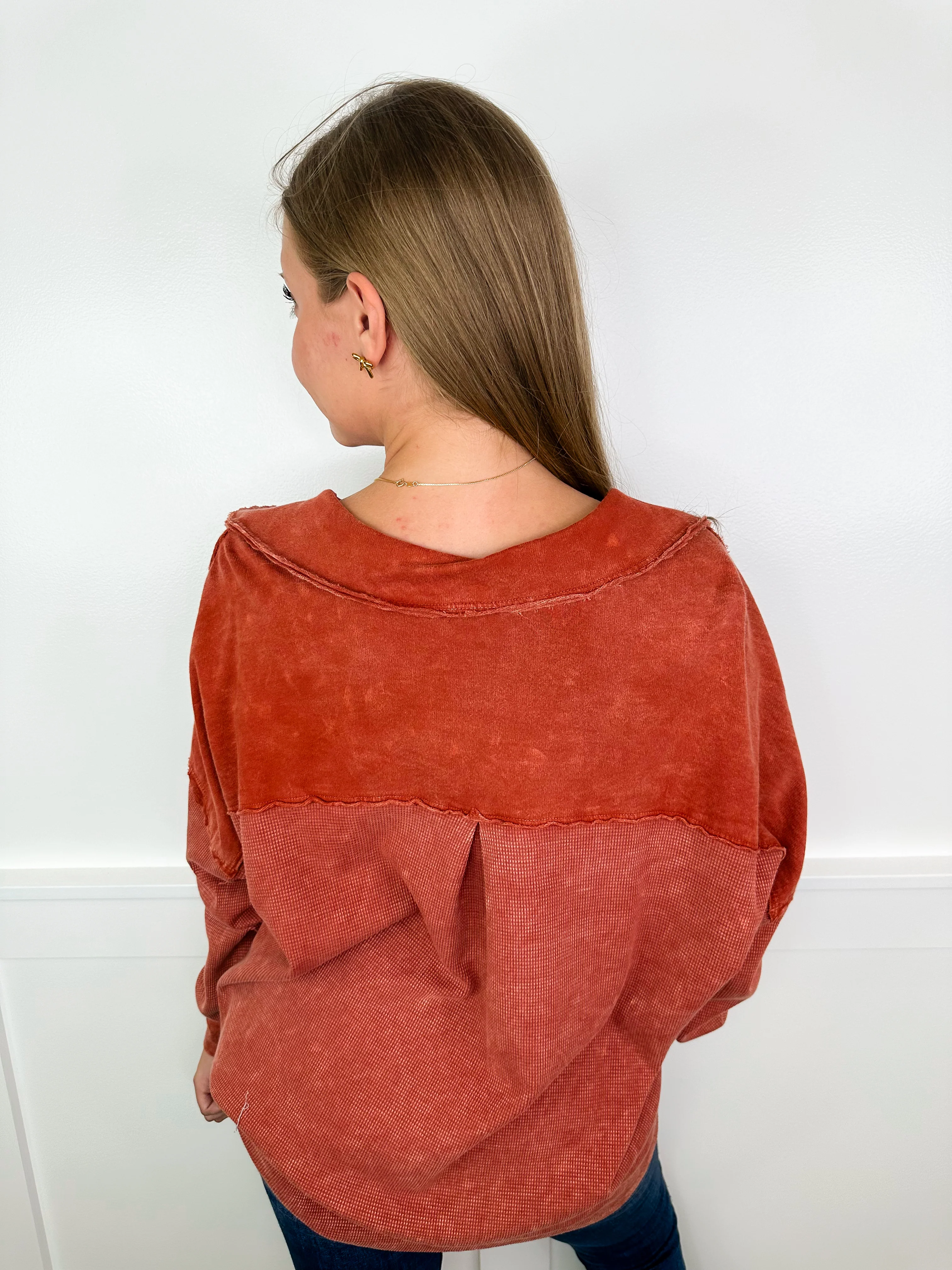 Matter of Fact Cotton Blend Long Sleeve Avery Mae Top - 3 colors! - Image 6