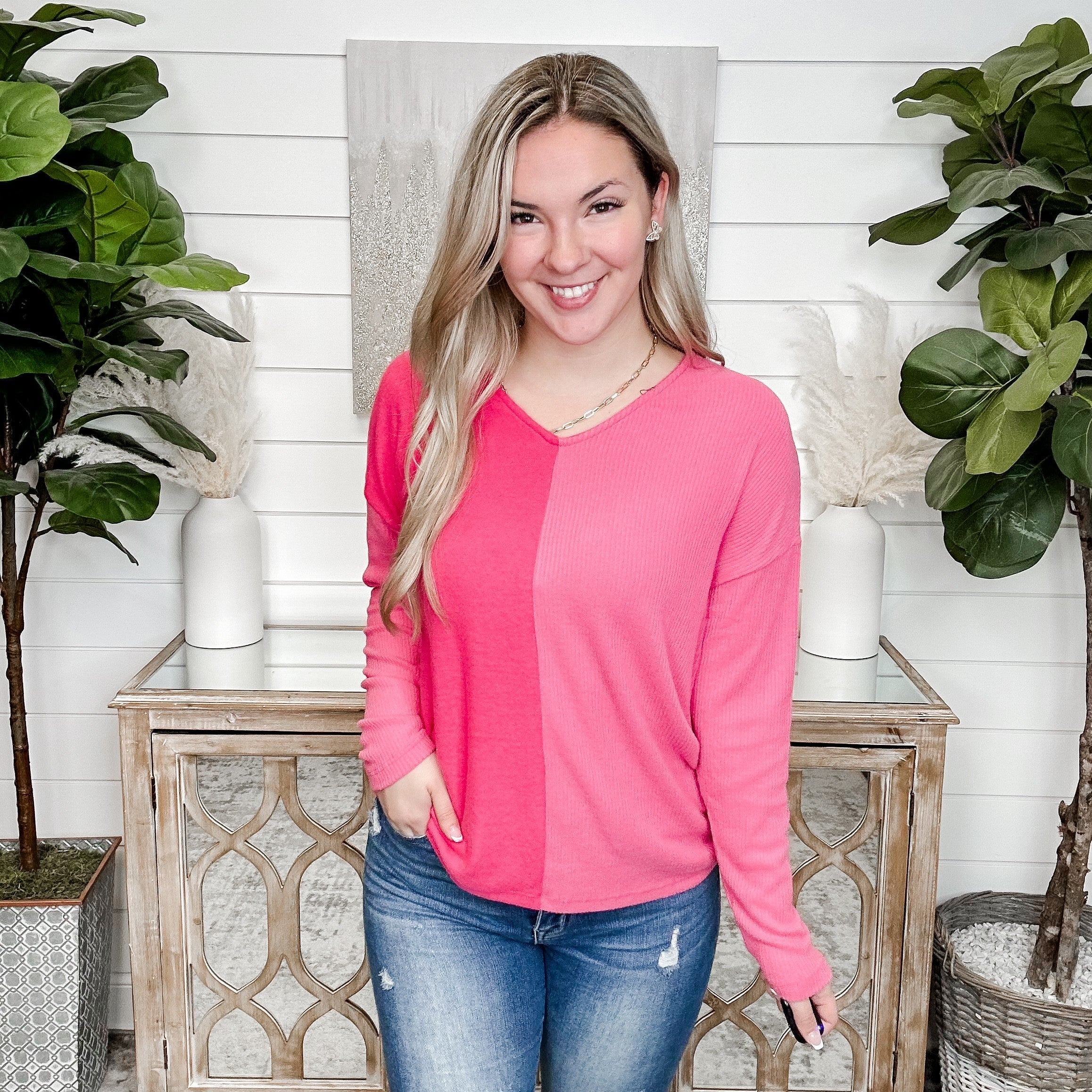 May You Stay White Birch Ribbed Long Sleeve Top - 2 colors! - Image 3