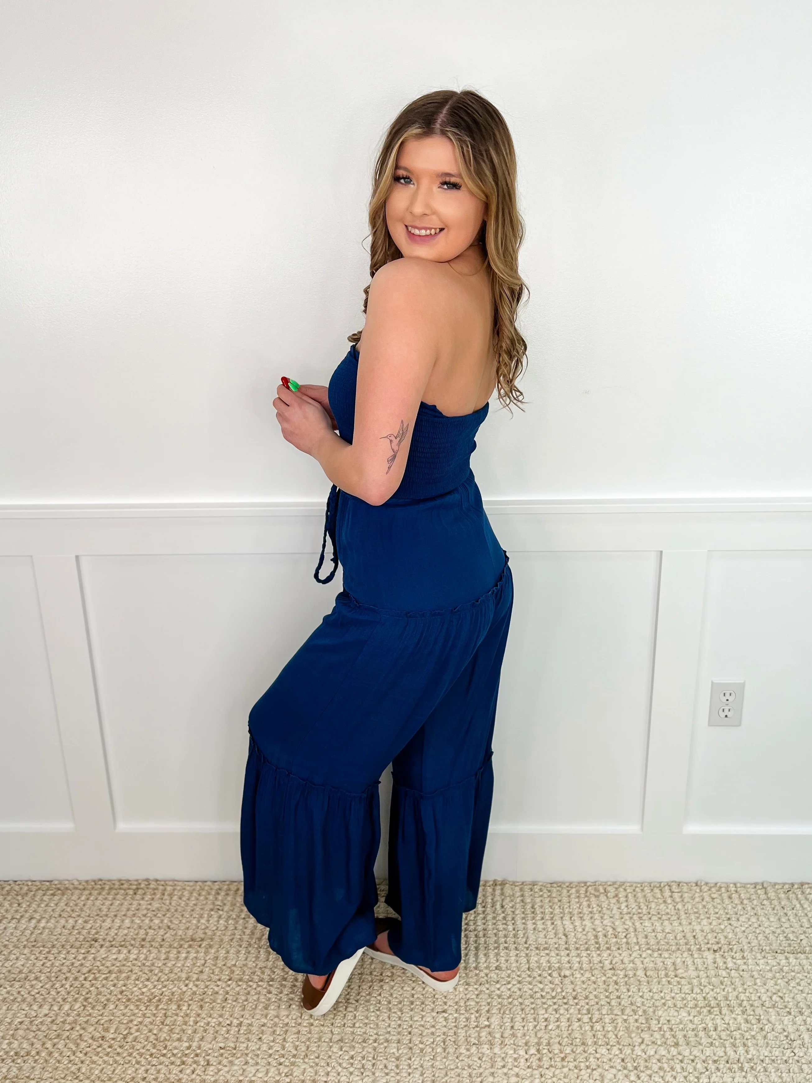 Meet Ya Halfway Rayon Blend Strapless Avery Mae Jumpsuit - 6 colors! - Image 7