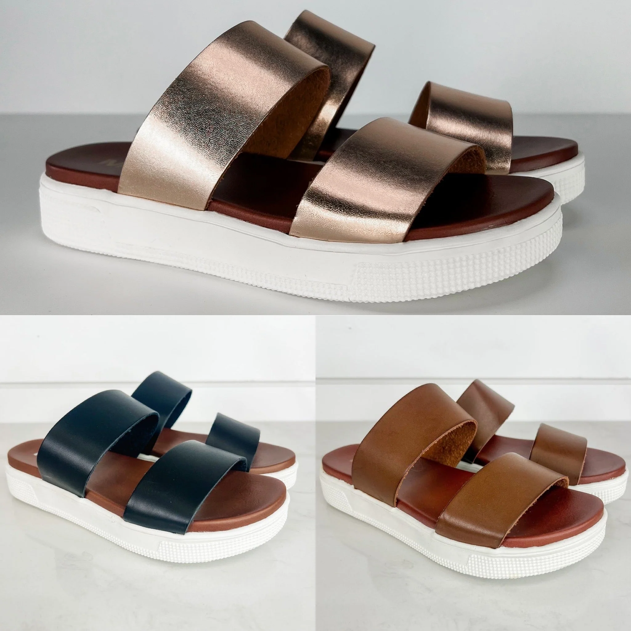 MIA Sandy Toes Faux Leather Sandals - 4 colors! - Image 2