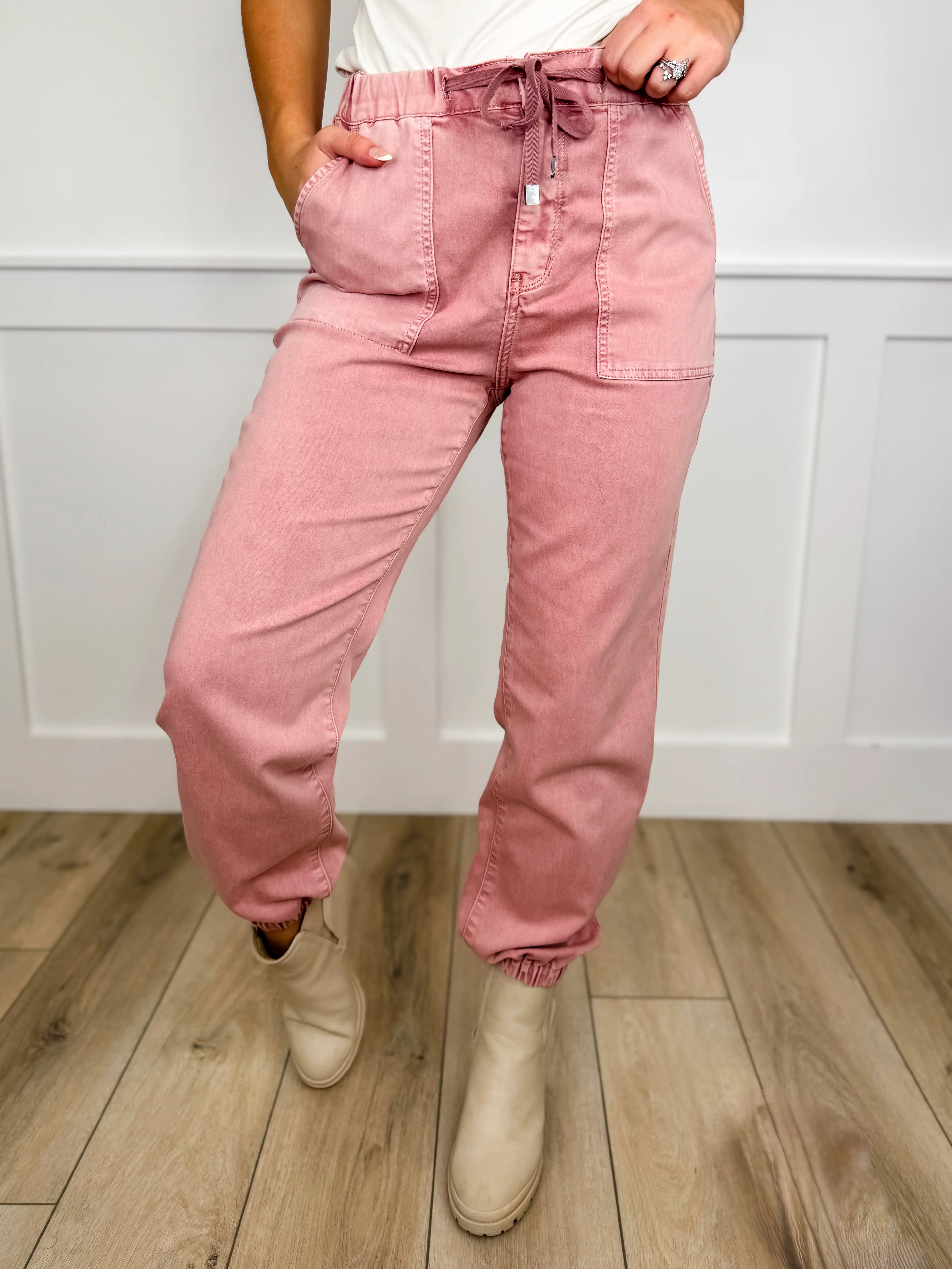 Mica Reign High-Rise Cropped Joggers - 5 colors! - Image 4