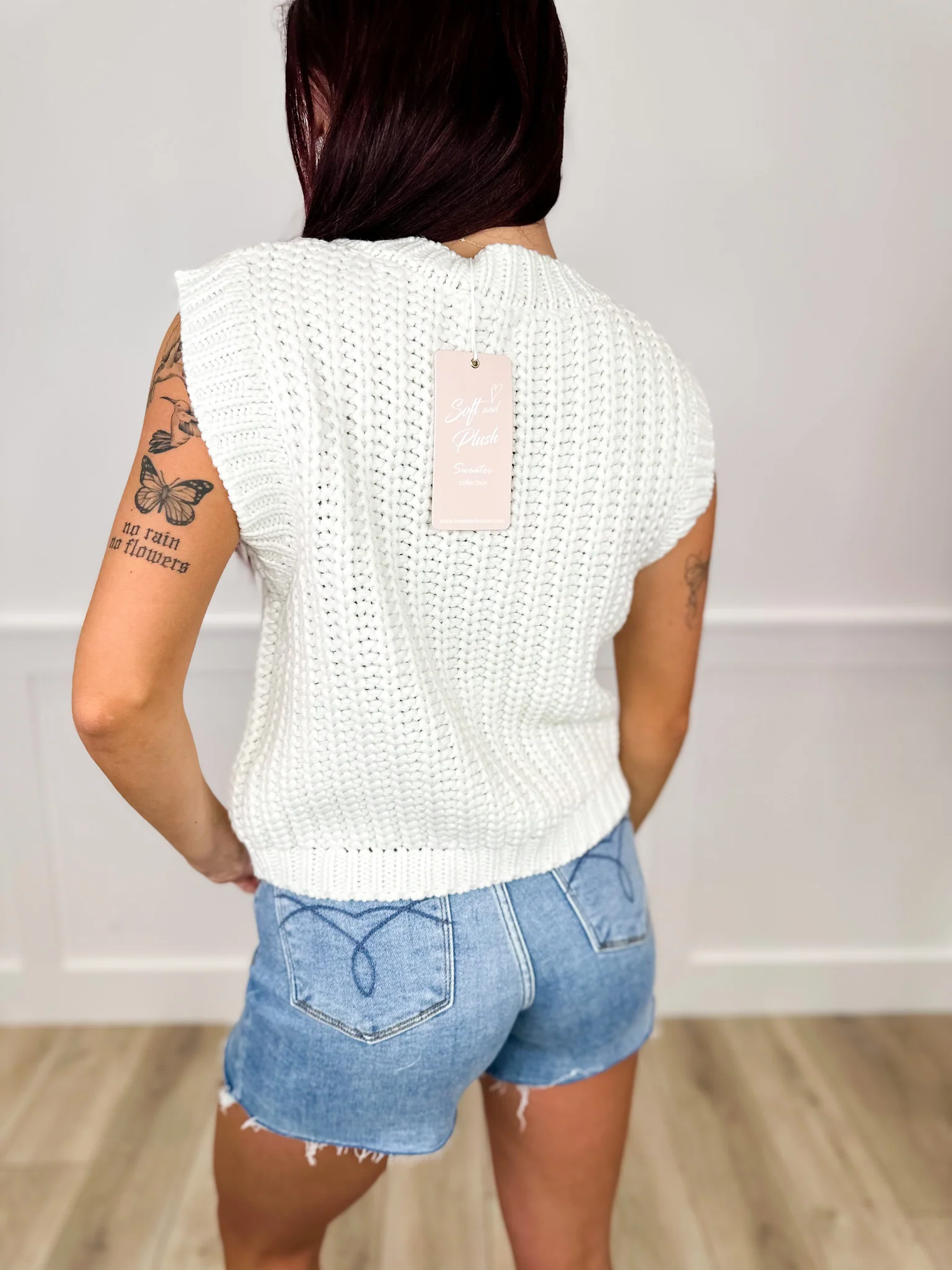 Missing You Now Knit Avery Mae Mom Cropped Button Up Sweater Vest - 3 colors! - Image 5