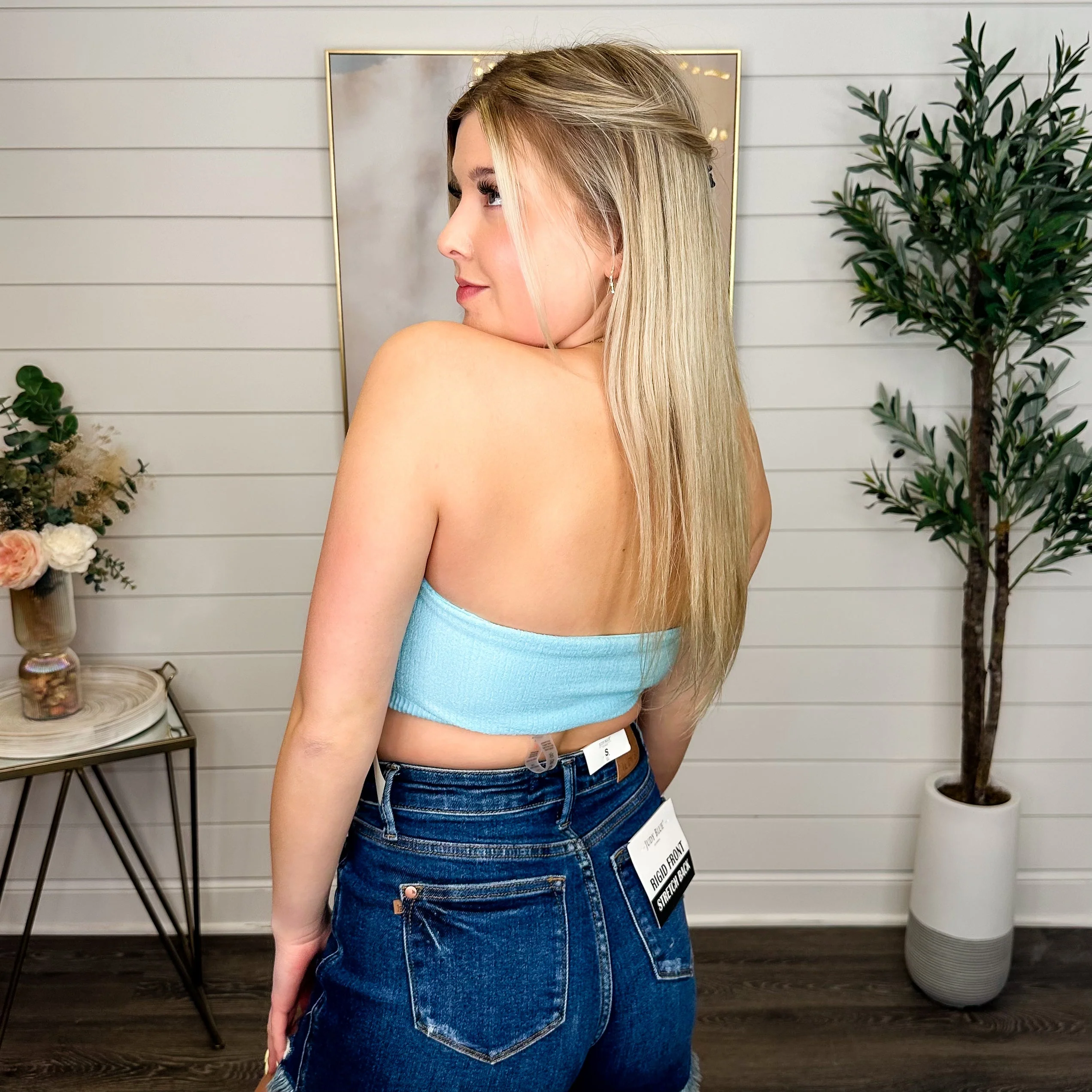 Mono B Change The Night Rayon Blend Strapless Bandeau Top - 4 colors! - Image 6