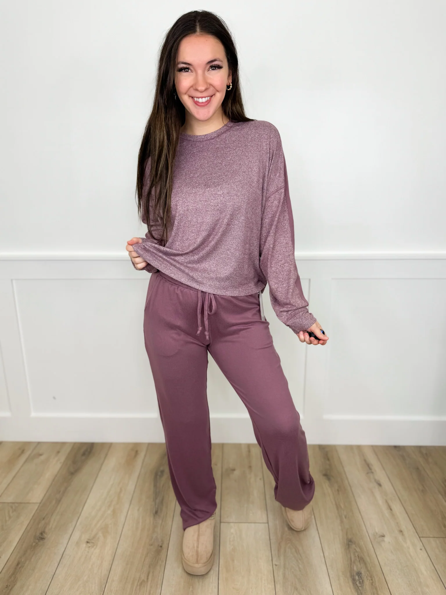 Mono B Take Your Time High-Rise Knit Lounge Set - 2 colors! - Image 2
