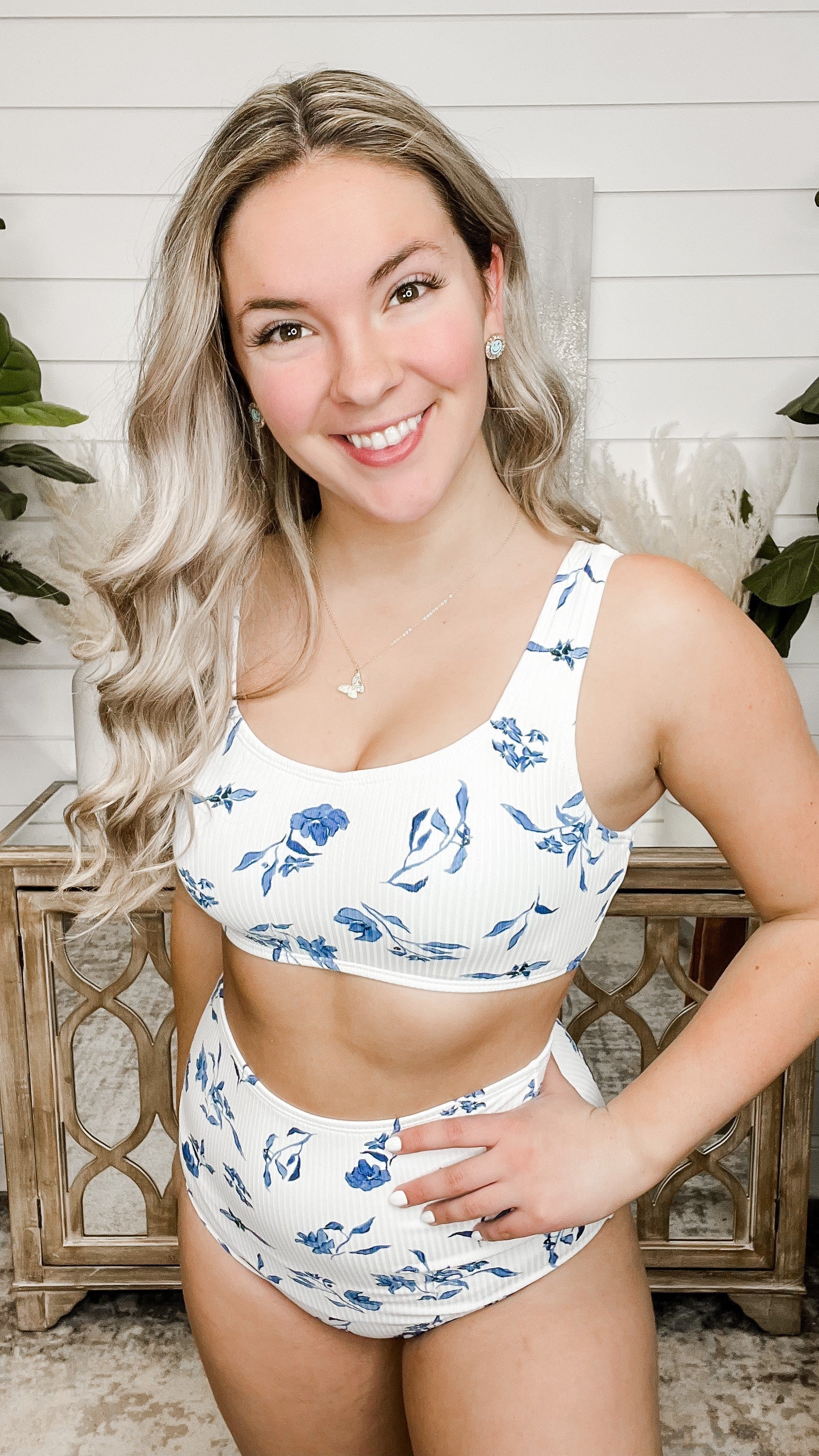 Coral Reef Sea Glass Moonlight Laps Swim Top Top - 3 colors! - Image 2