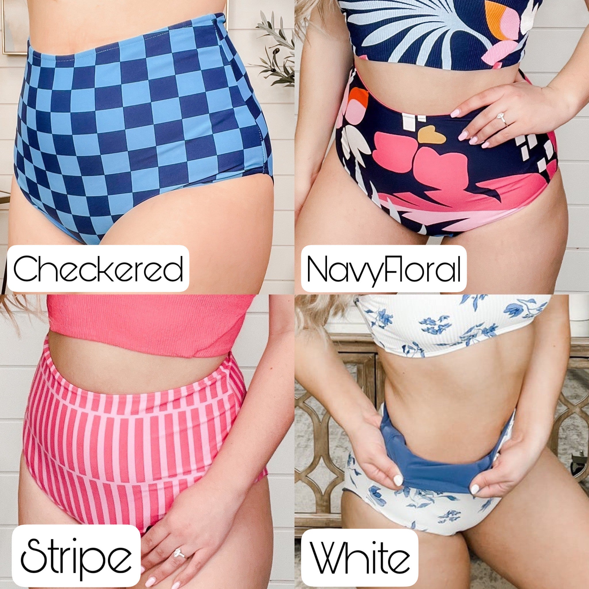 Coral Reef New Direction High-Rise Swim Bottoms - 6 options! *FINAL SALE* - Image 3