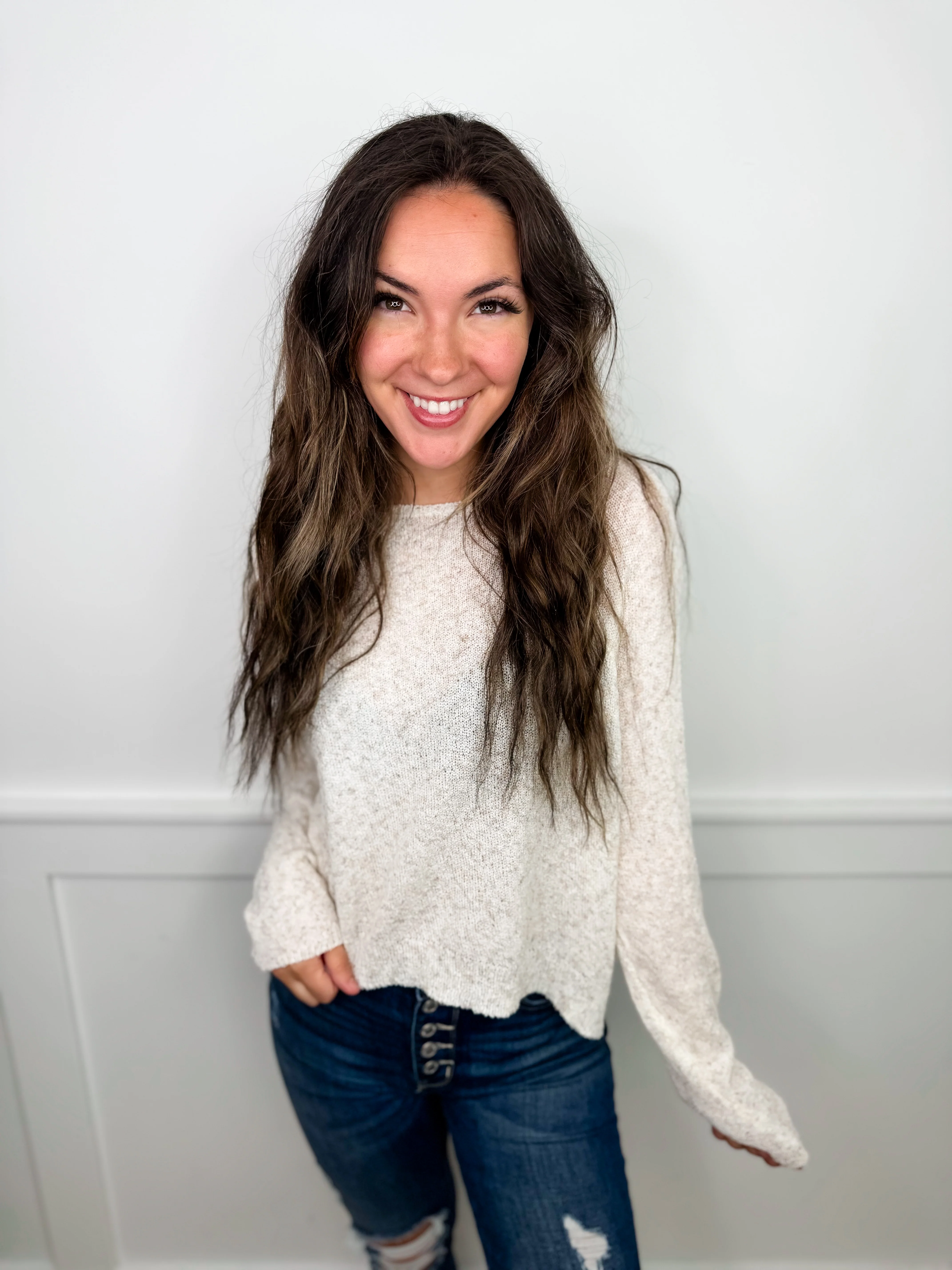 New Things Knit Long Sleeve Avery Mae Top - 2 colors! - Image 2