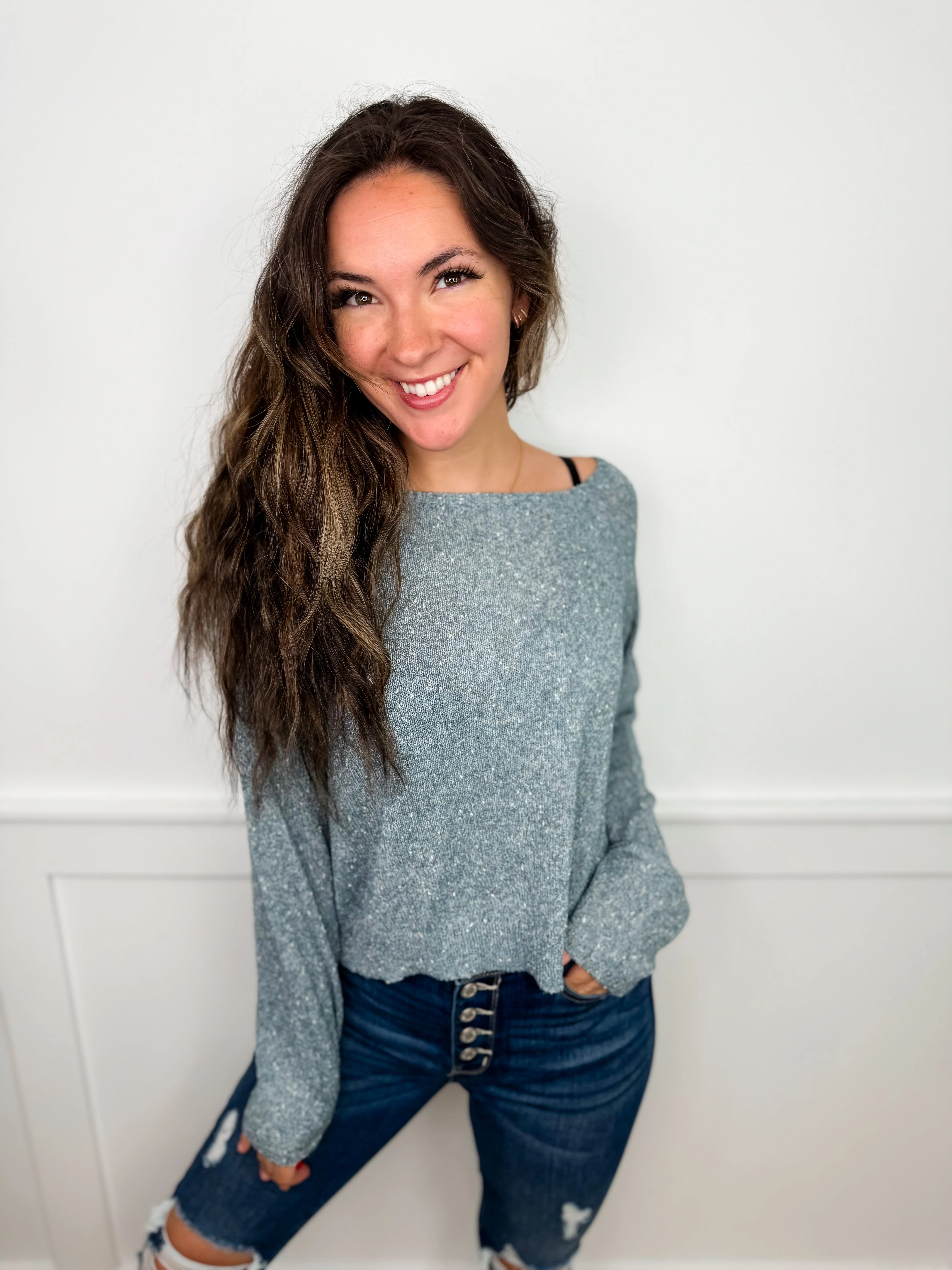New Things Knit Long Sleeve Avery Mae Top - 2 colors! - Image 3