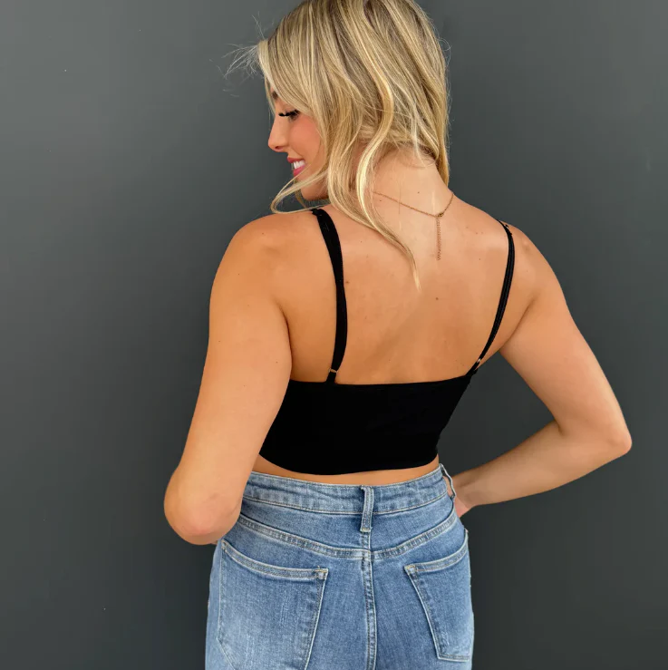 Basic Next to You Ribbed Avery Mae Padded Bralette - 3 colors! - Image 3