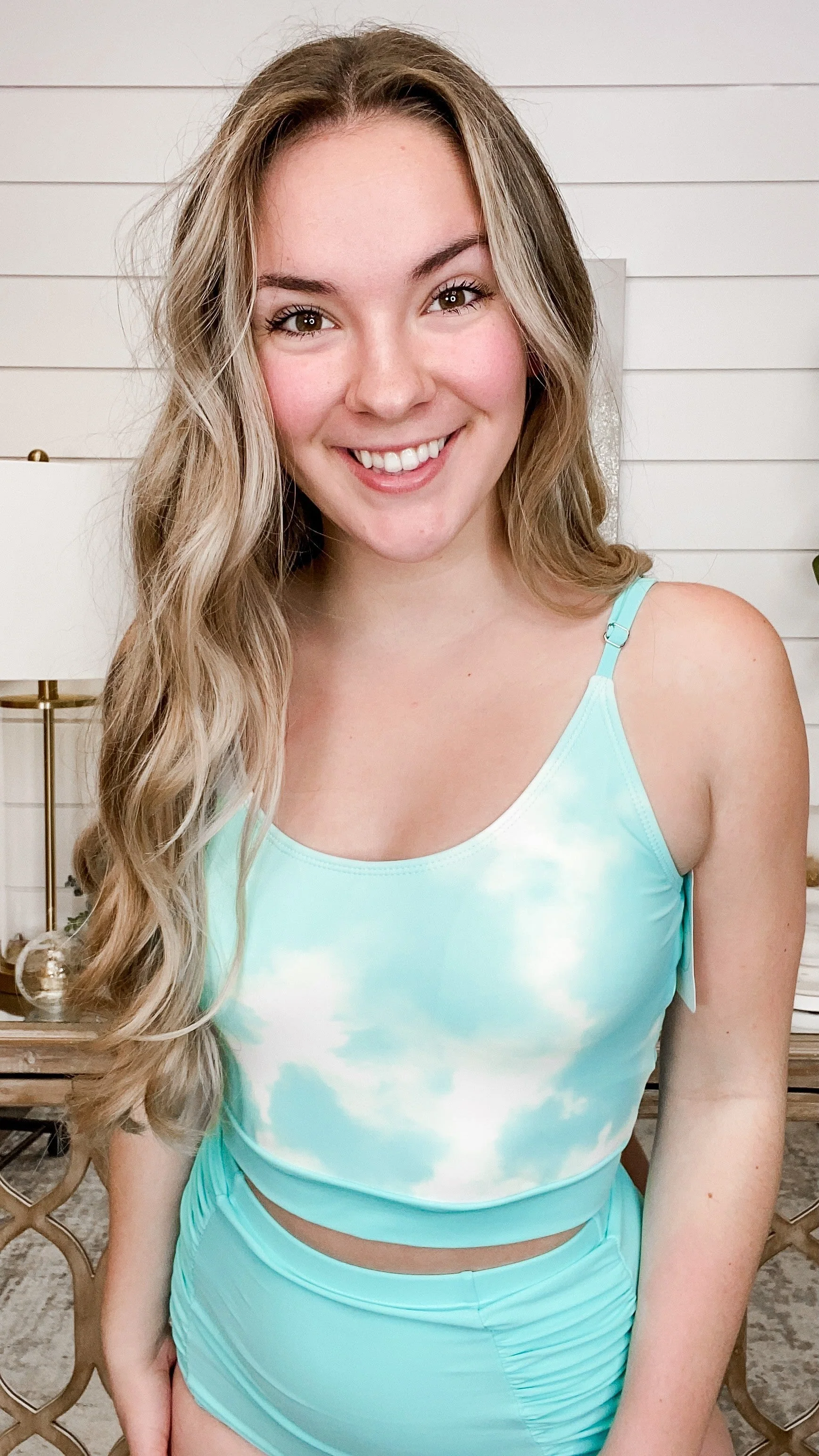 Coral Reef Sunset Hughes Night Cap Swim Top - 4 colors! - Image 6