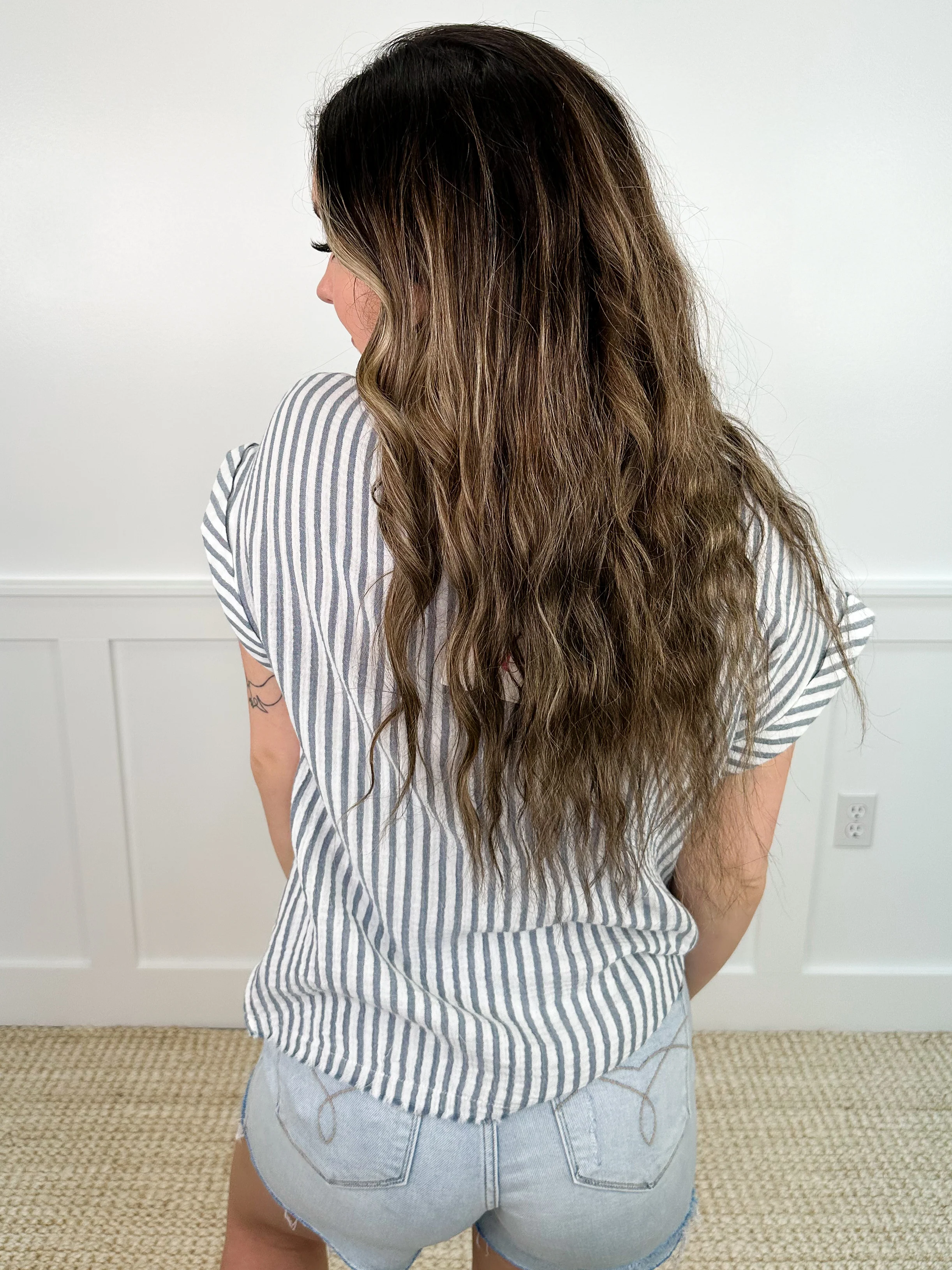No One But You Cotton Short Sleeve White Avery Mae Top - Image 2