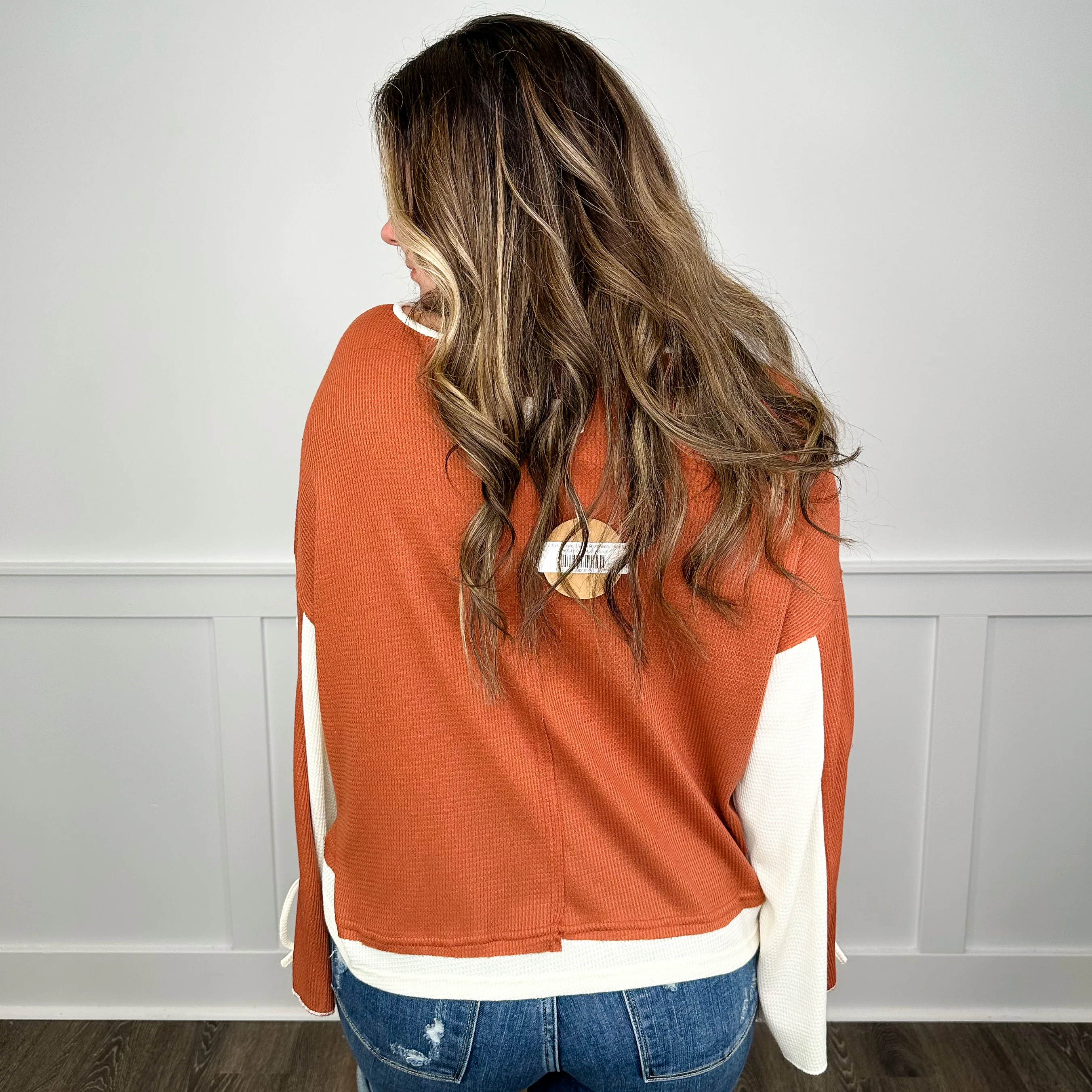 Not Today Long Sleeve Rust Avery Mae Top - Image 2