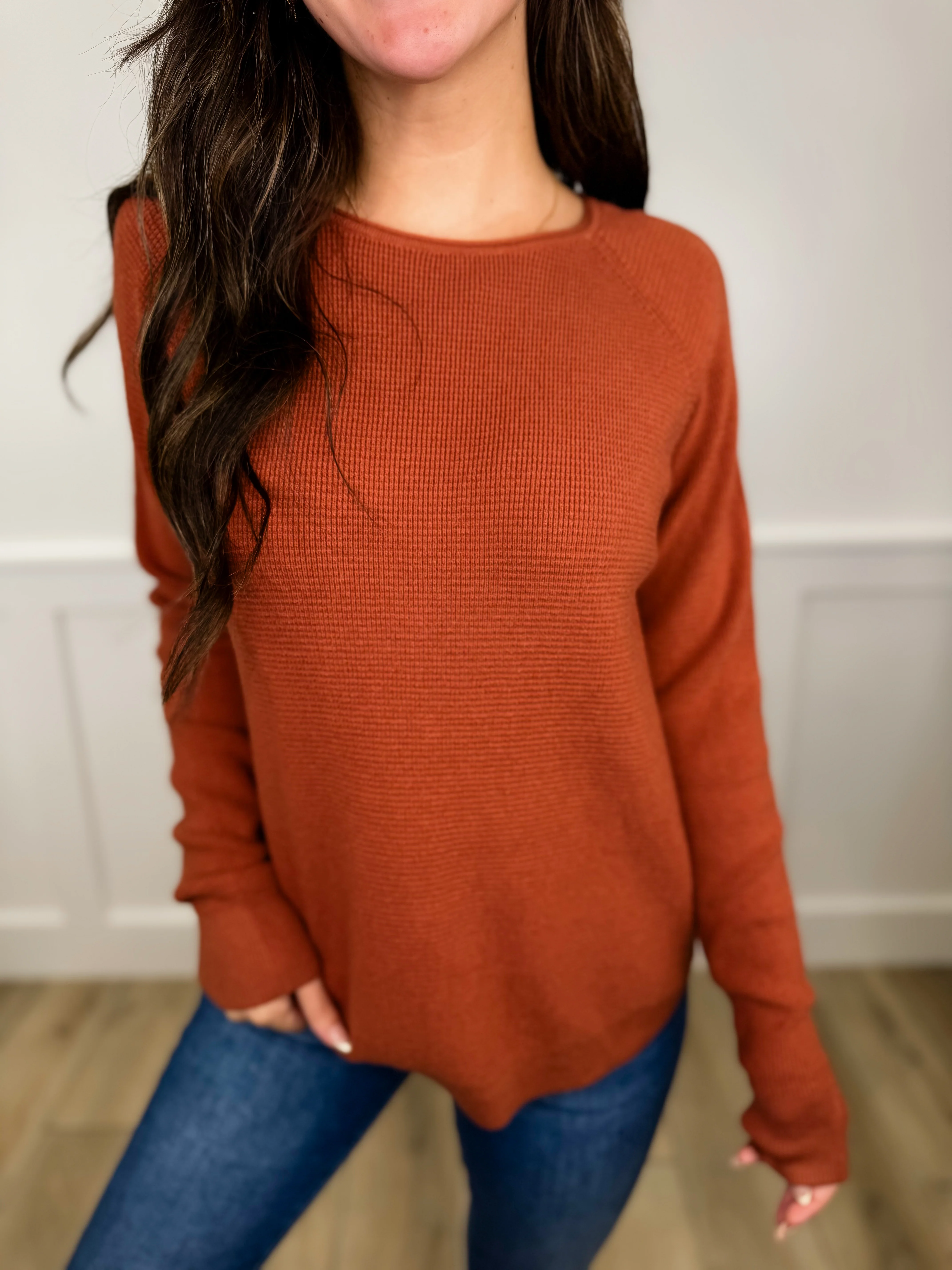 On Another Note Knit Long Sleeve Avery Mae Sweater Top - 5 colors! - Image 3